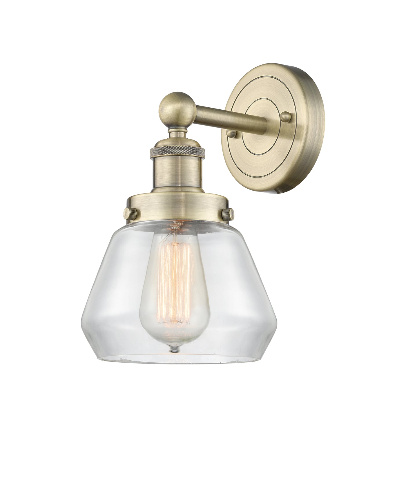 Edison Sconce Cast Brass 14 Inch