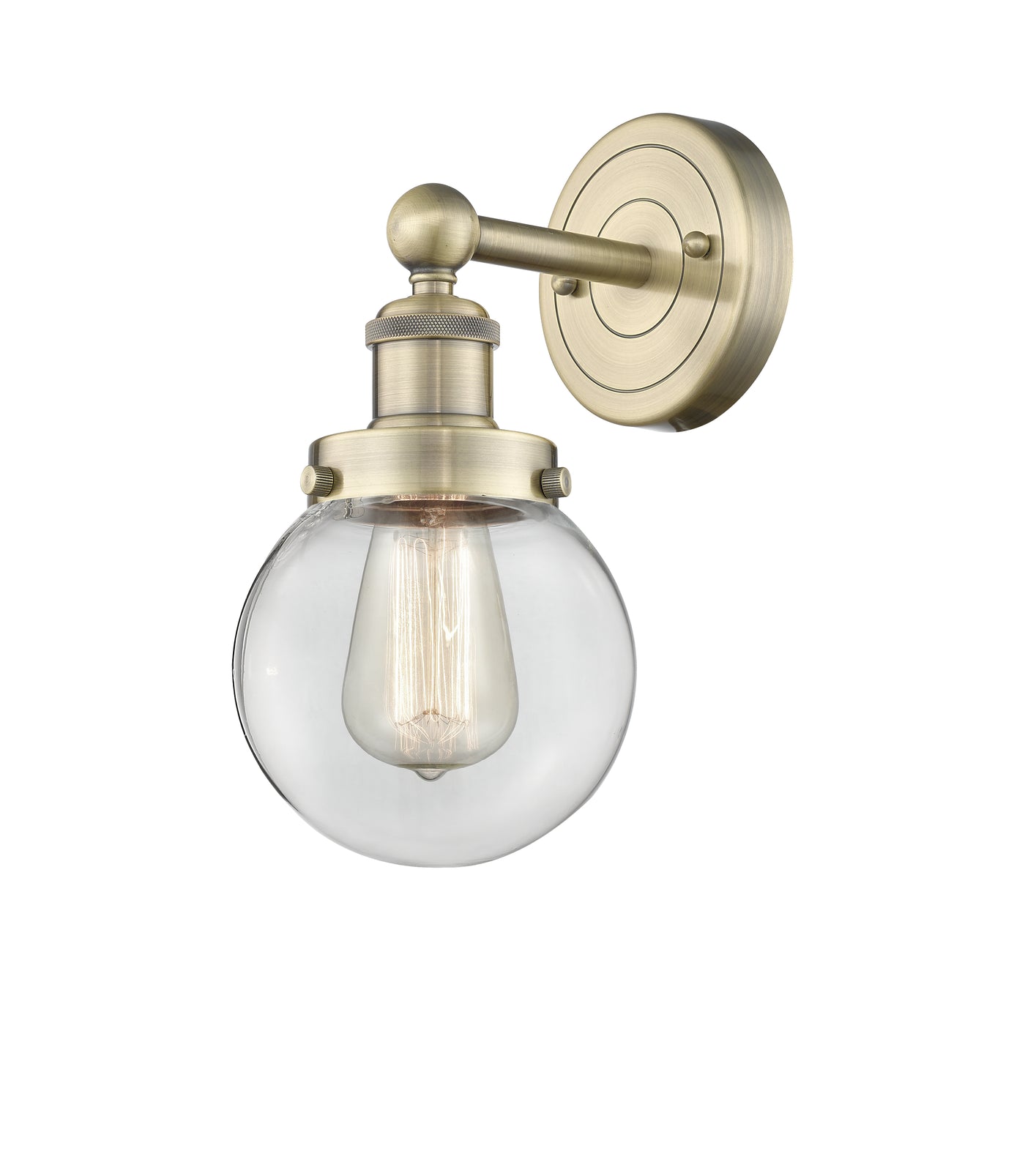 Edison Sconce Cast Brass Glass Steel