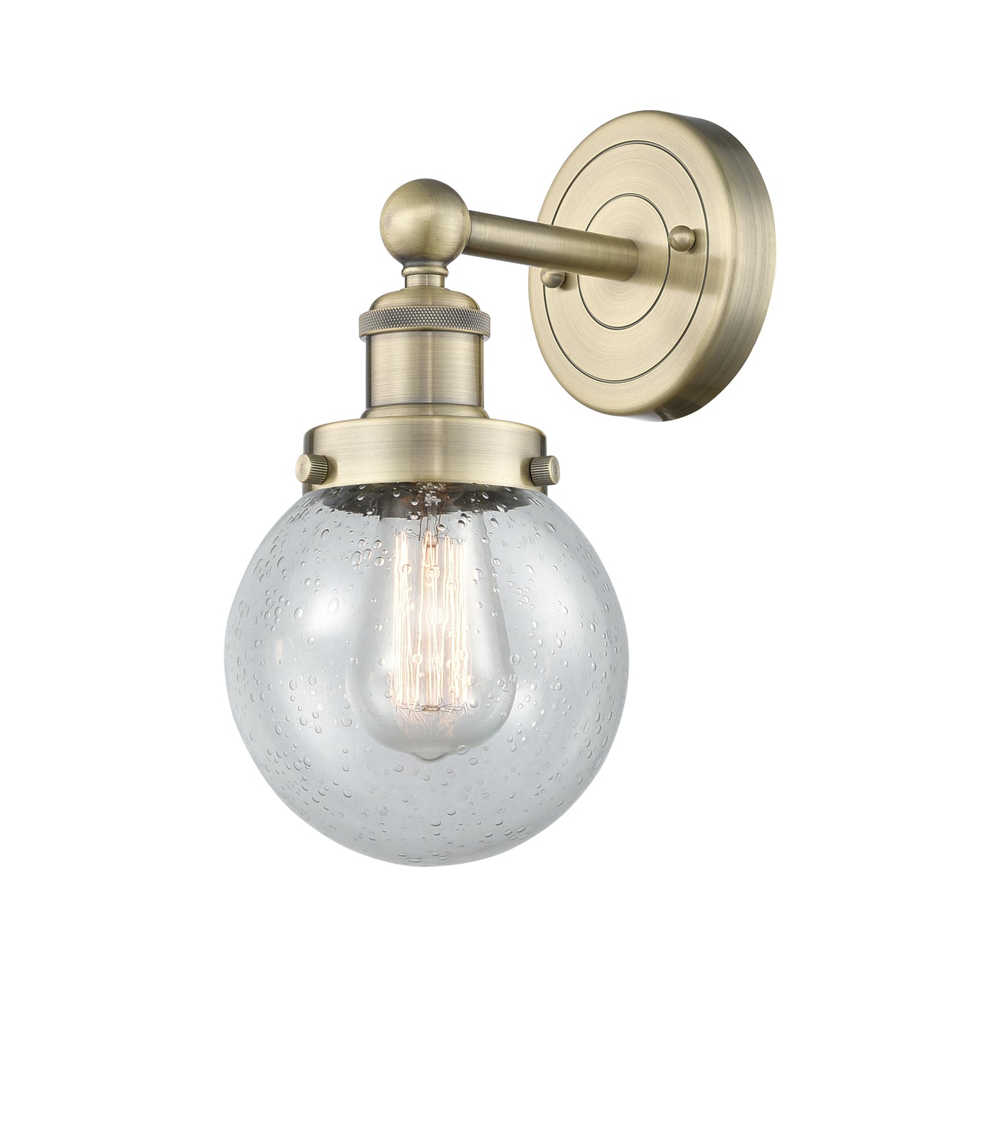 Edison Sconce Cast Brass Glass Steel