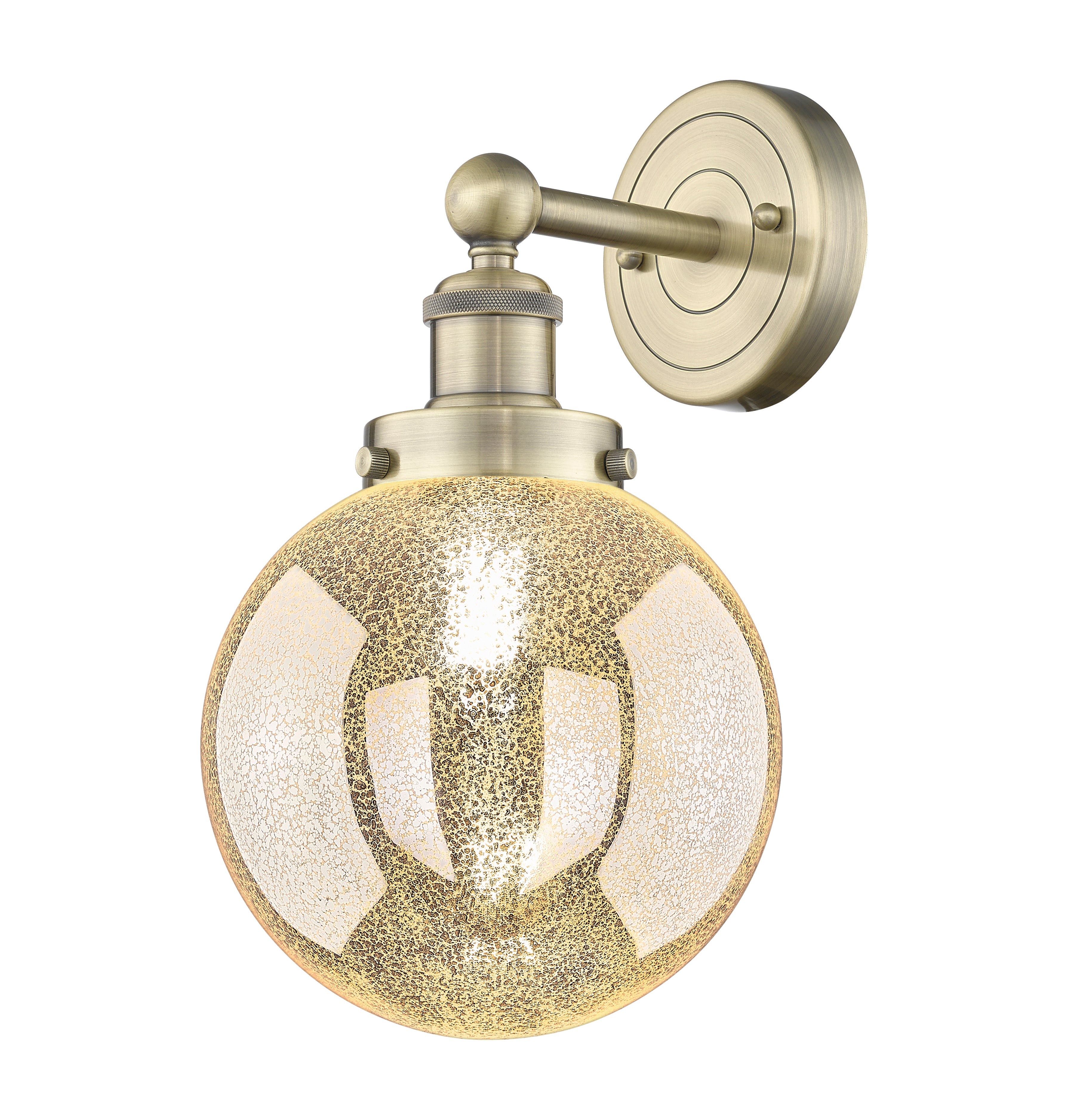 Edison Sconce Cast Brass Steel Glass