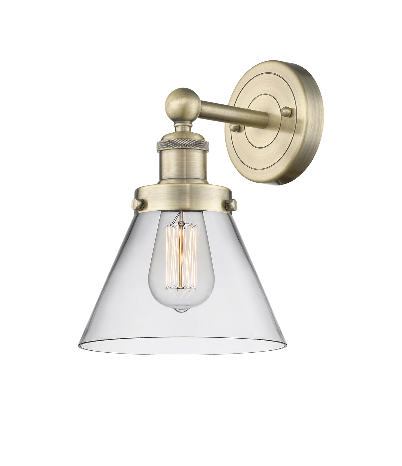 Edison Sconce Cast Brass 11.25 Inch Steel