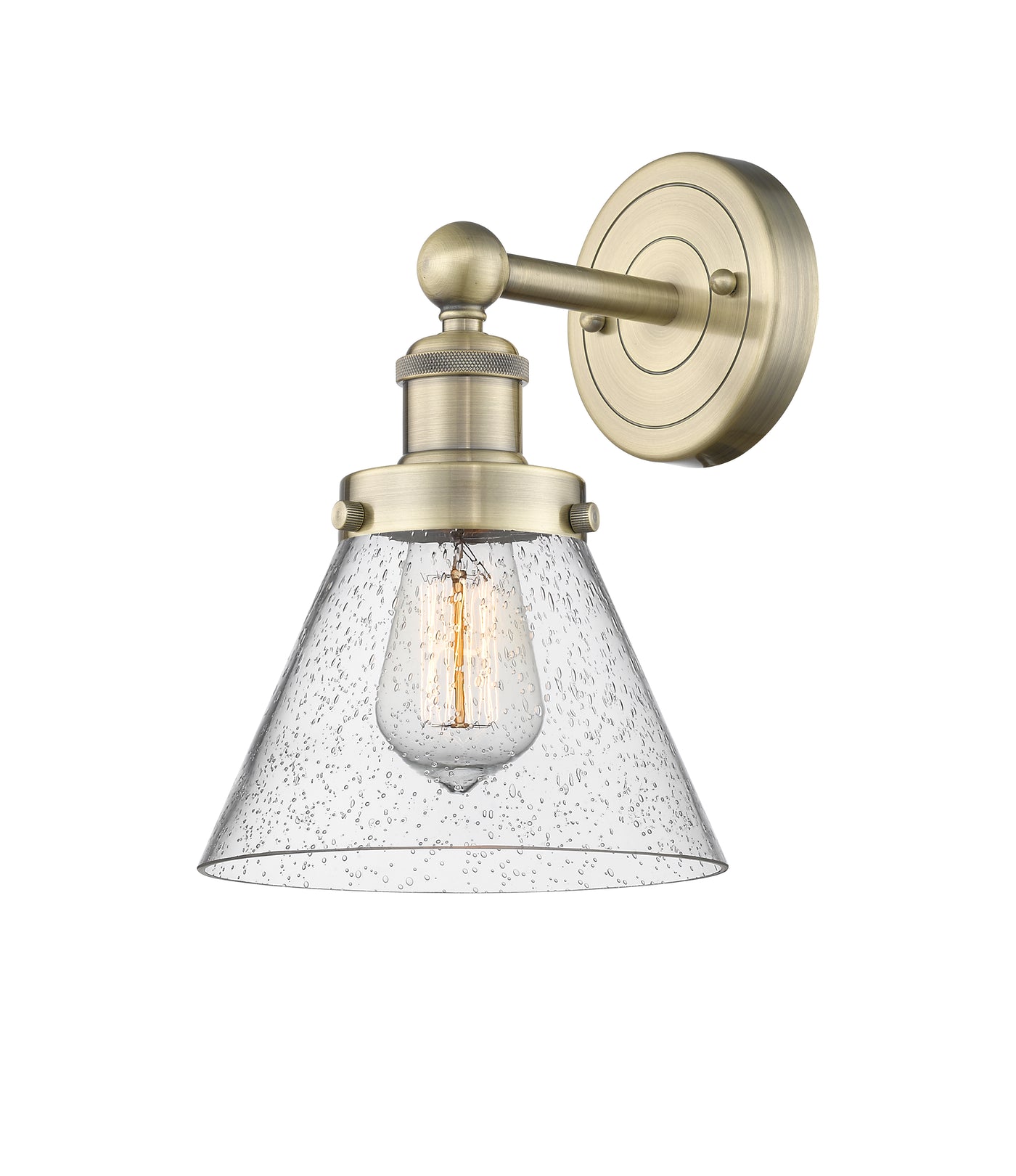 Edison Sconce Cast Brass 11.25 Inch Steel