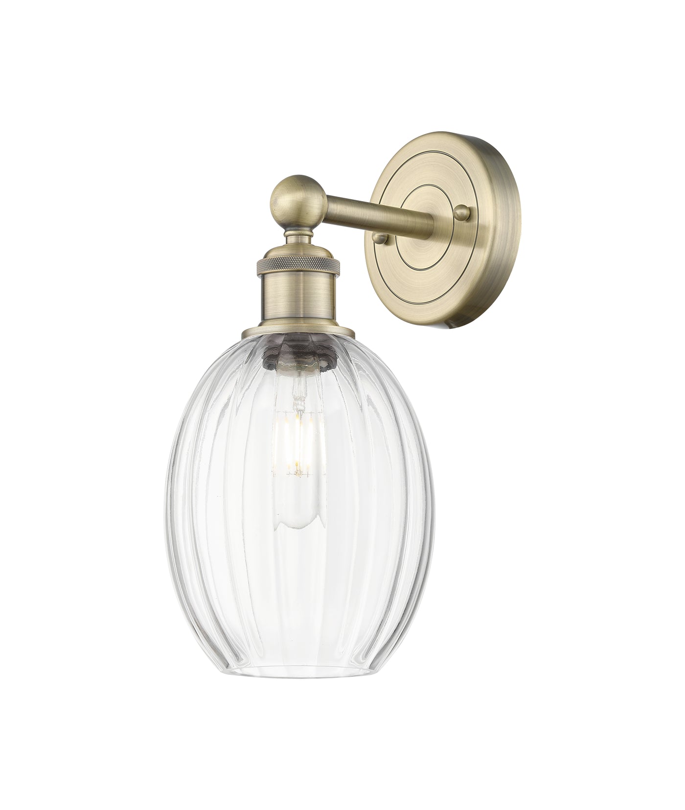 Edison Sconce Cast Brass Art Nouveau