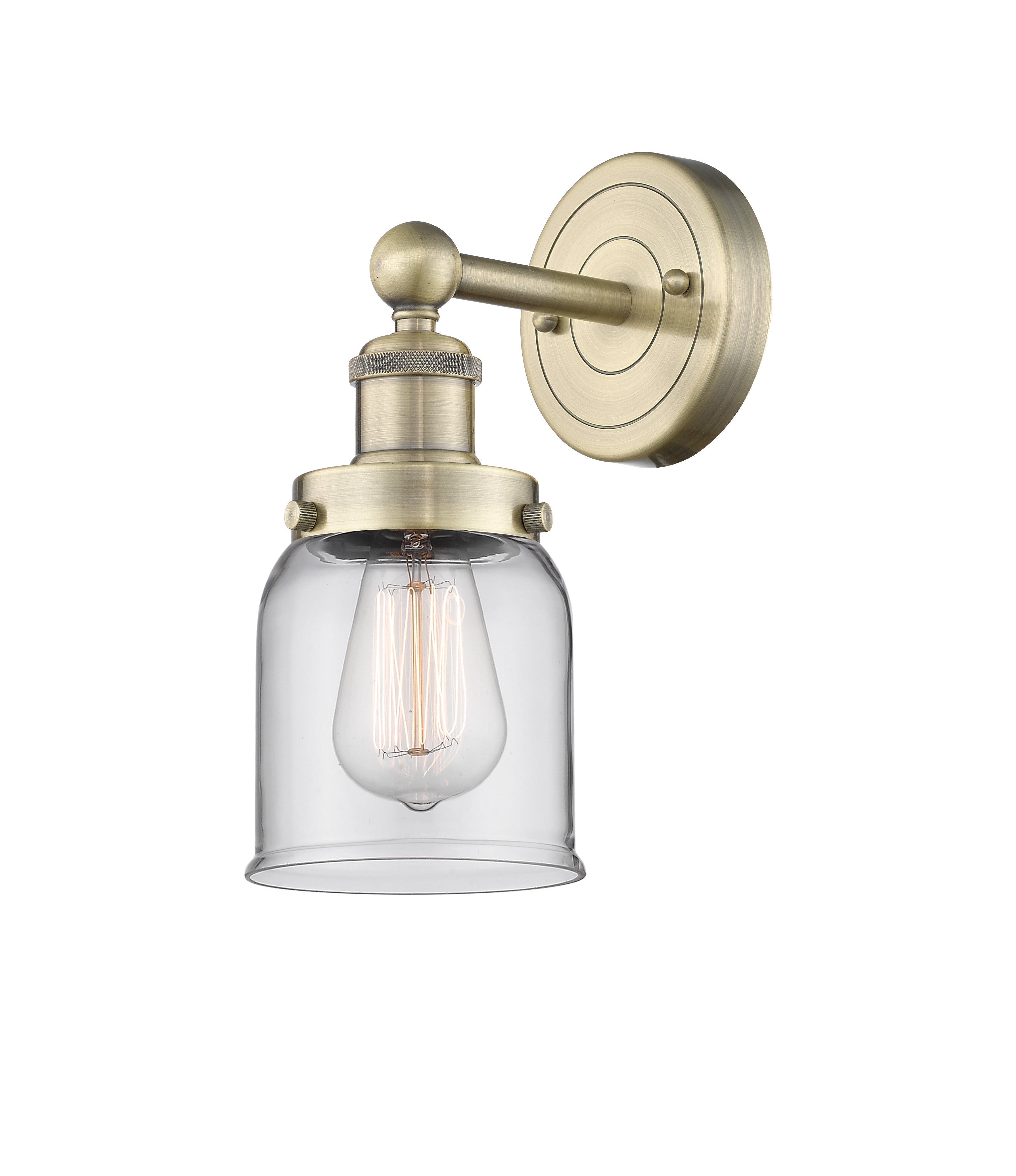 Edison Sconce Cast Brass Glass Steel
