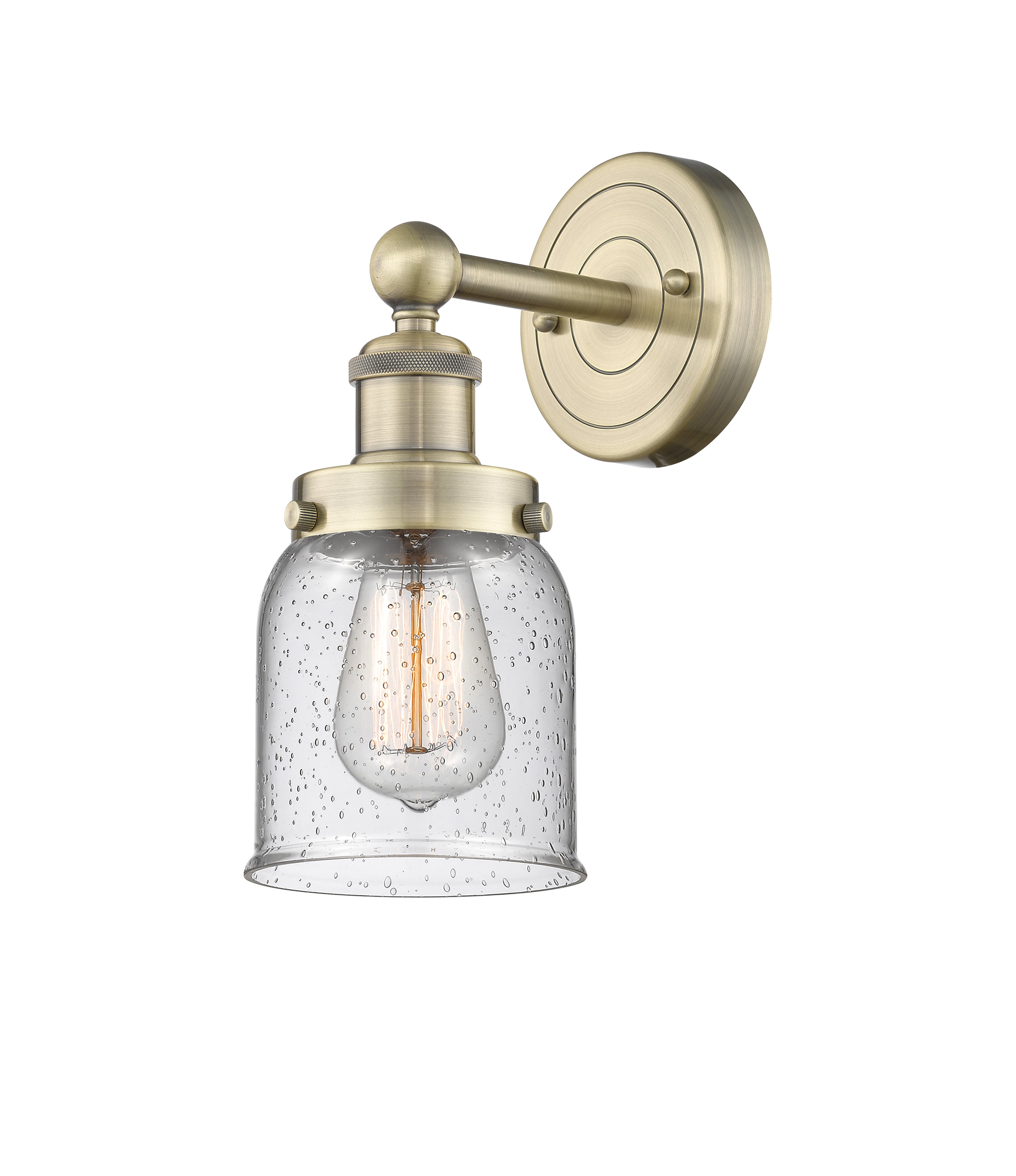 Edison Sconce Cast Brass Glass Steel