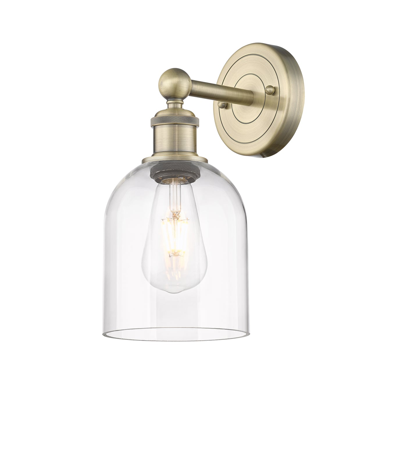 Edison Sconce Cast Brass Finish 8 Inch