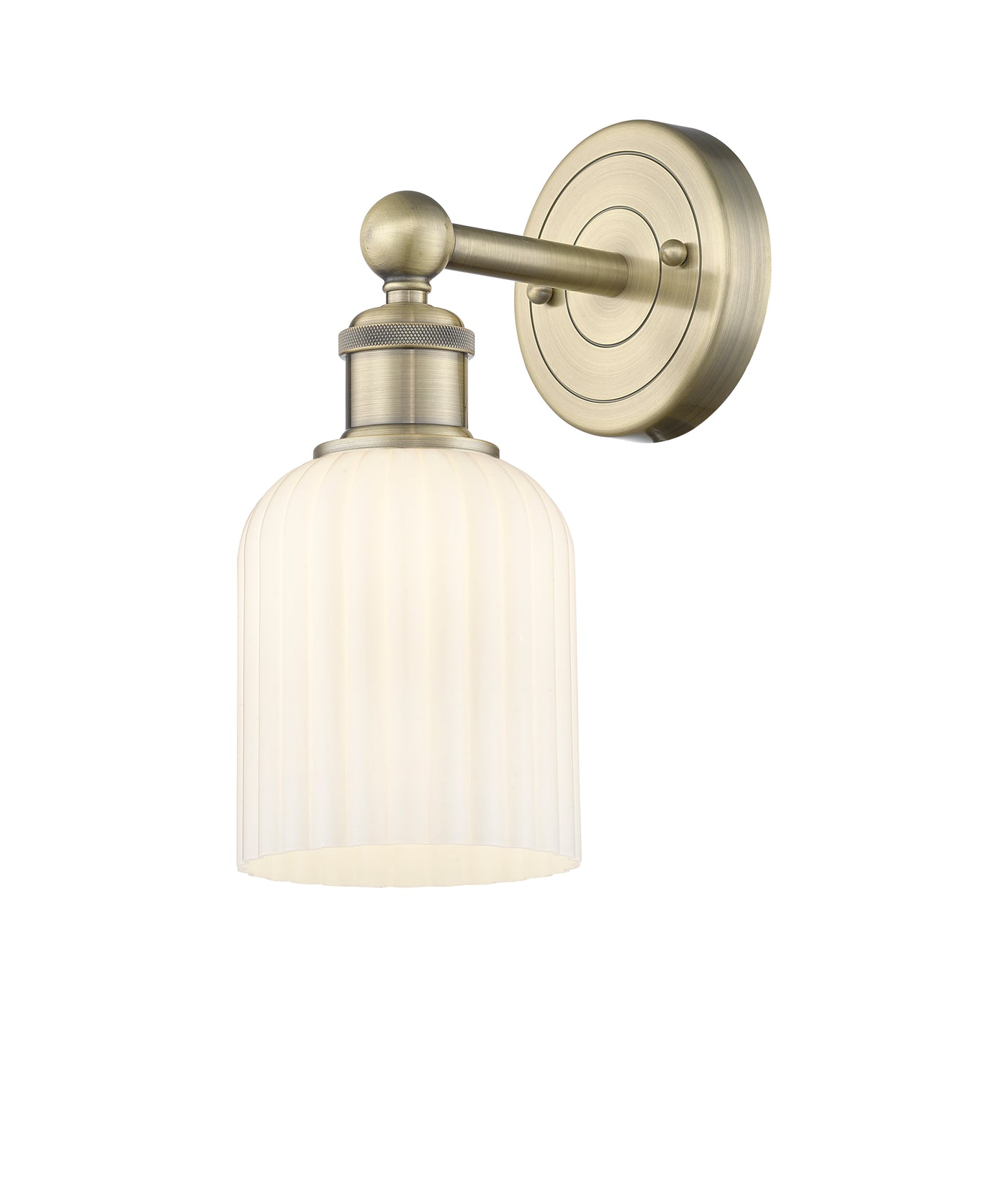 Edison Sconce Cast Brass Steel Glass