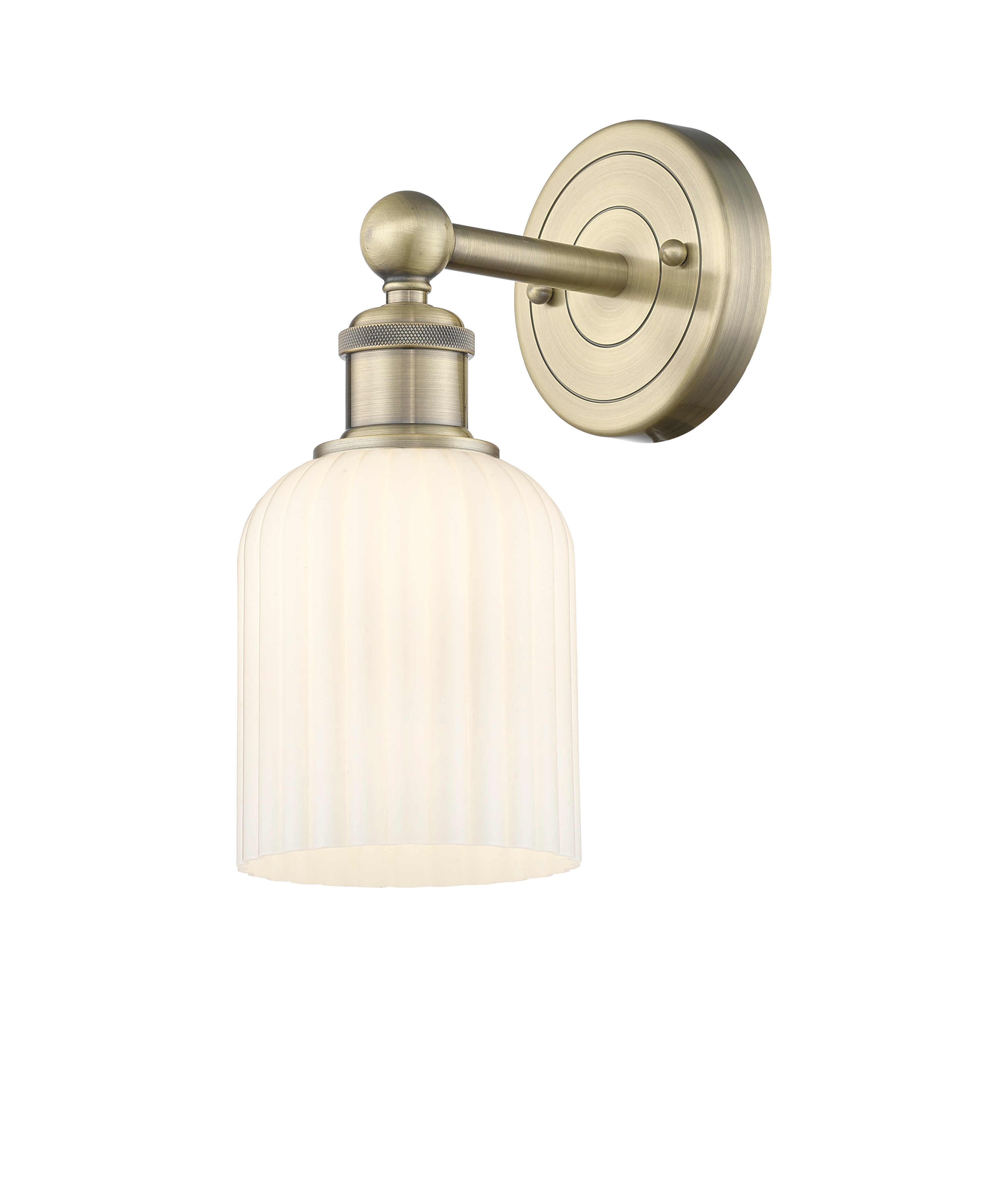 Edison Sconce Cast Brass Steel Glass