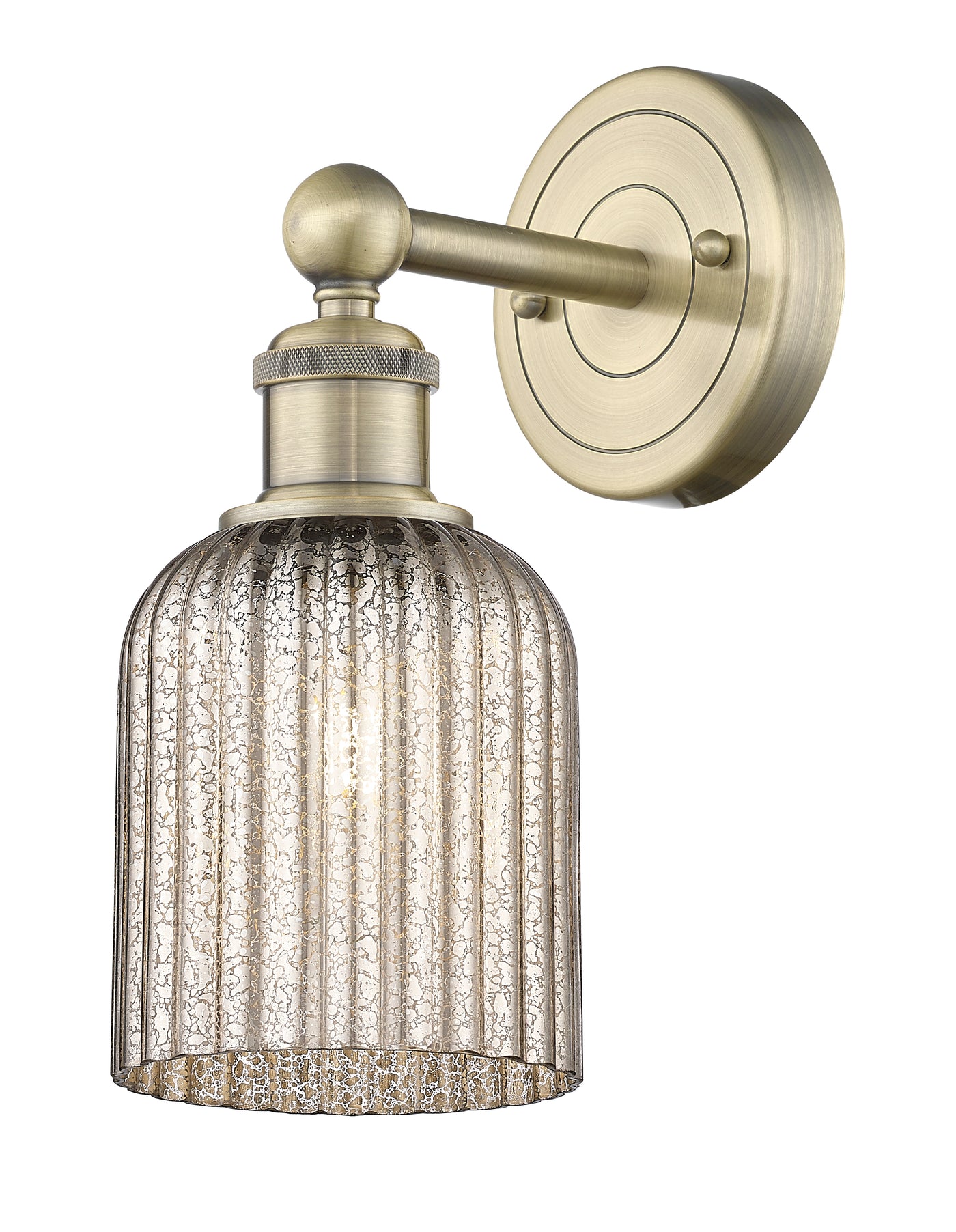 Edison Sconce Cast Brass Steel Glass