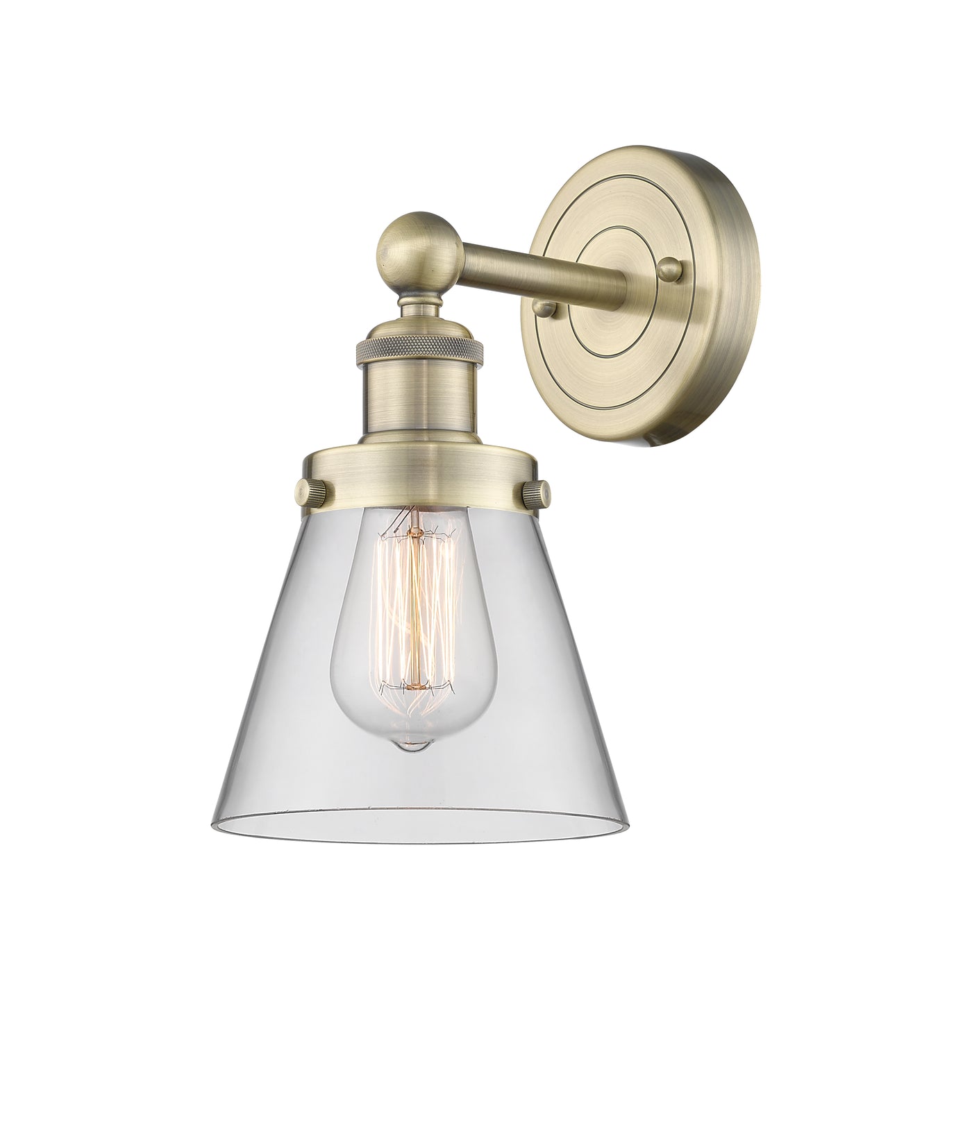 Edison Sconce Cast Brass Art Nouveau
