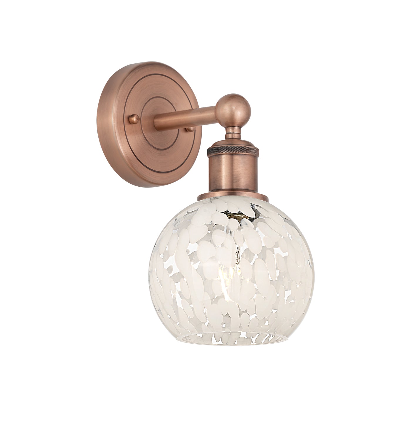 Edison Sconce Cast Brass Glass 12.25 Inch