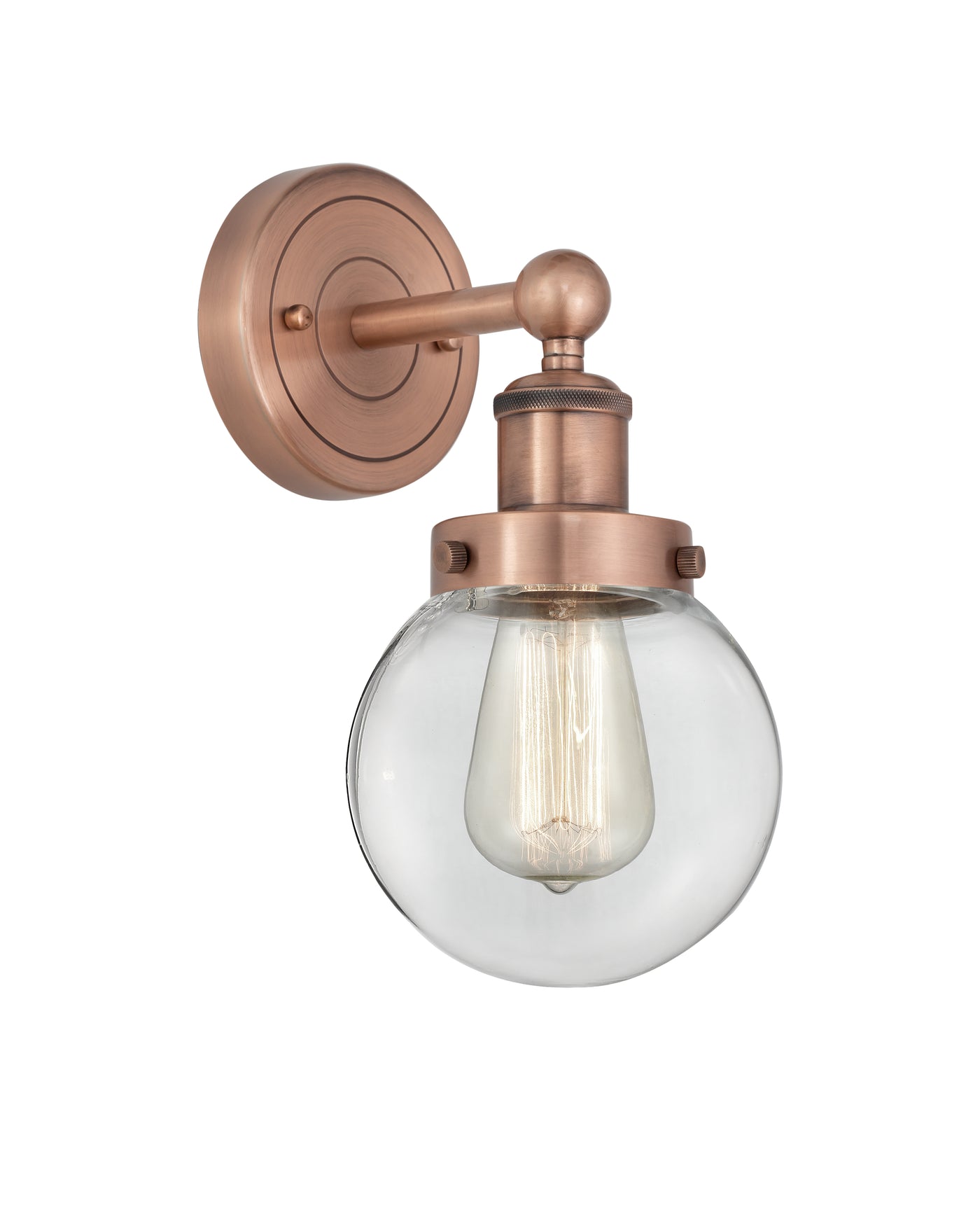 Edison Sconce Cast Brass Glass Steel