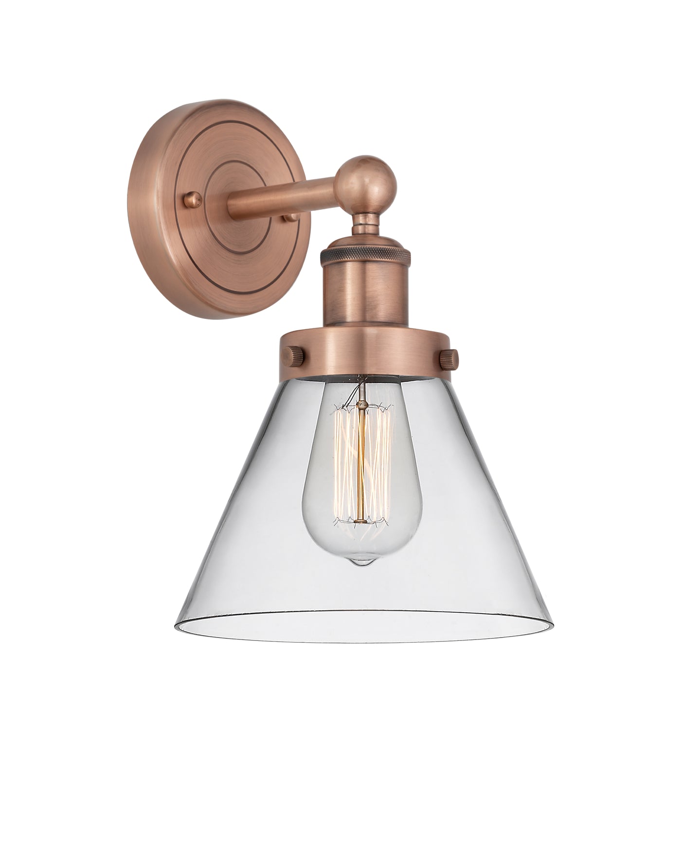 Edison Sconce Cast Brass 11.25 Inch Steel