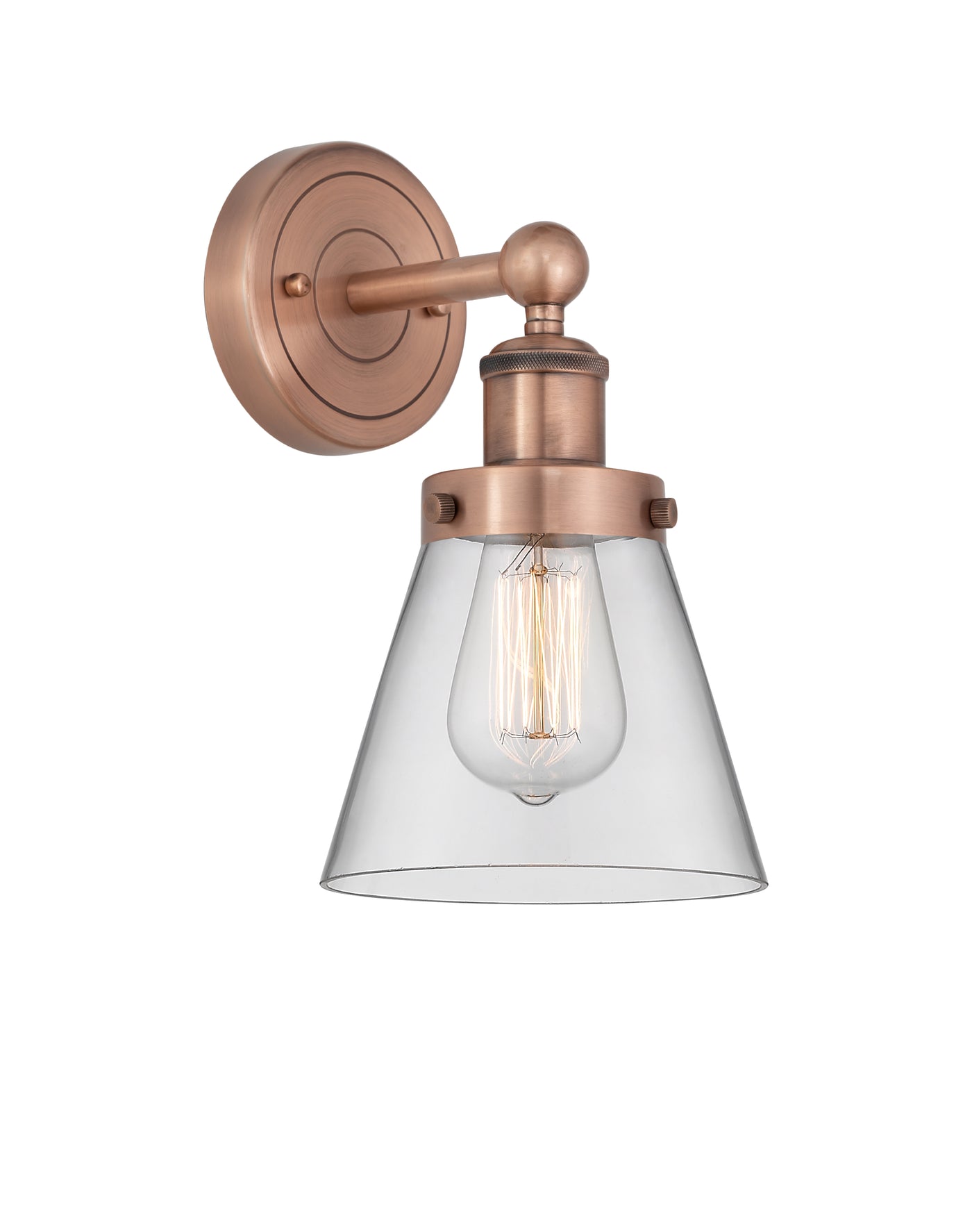 Edison Sconce Cast Brass Art Nouveau