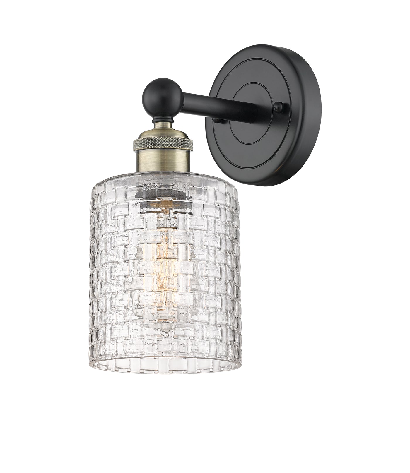 Edison Sconce Cast Brass Steel Glass