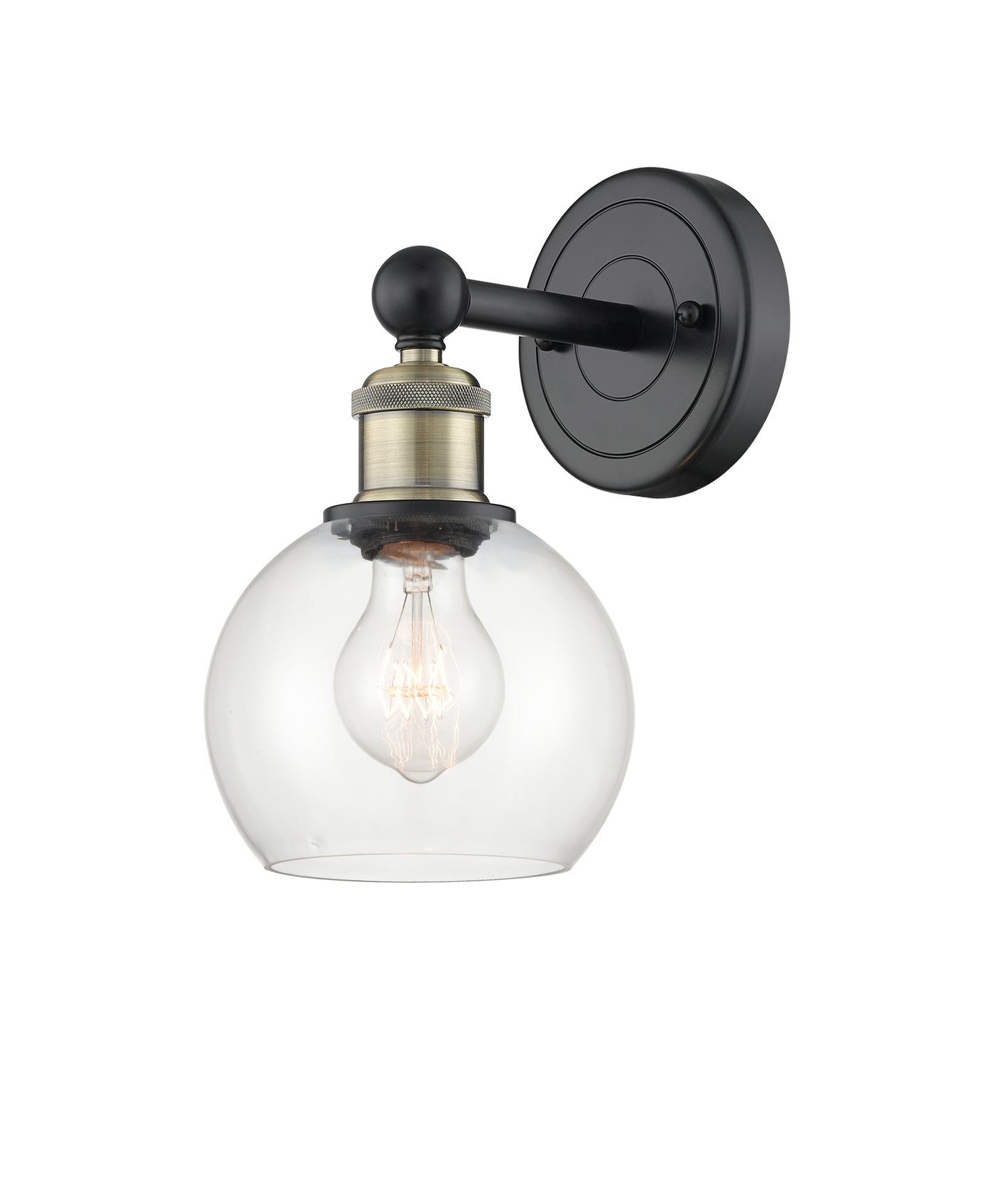 Edison Sconce Cast Brass Modern Contempo