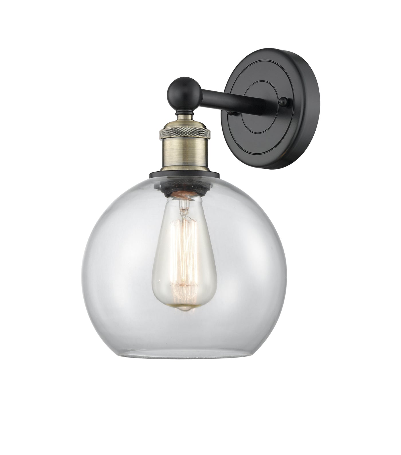 Edison Sconce Cast Brass Glass Steel