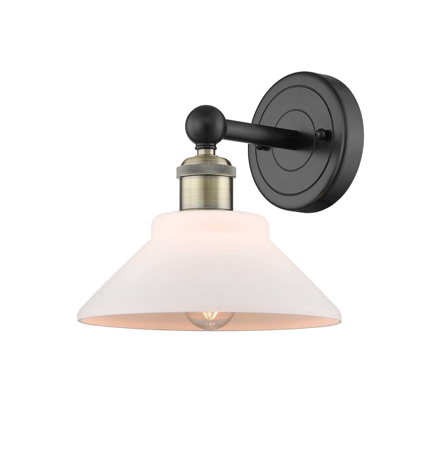 Edison Sconce Cast Brass Modern Steel