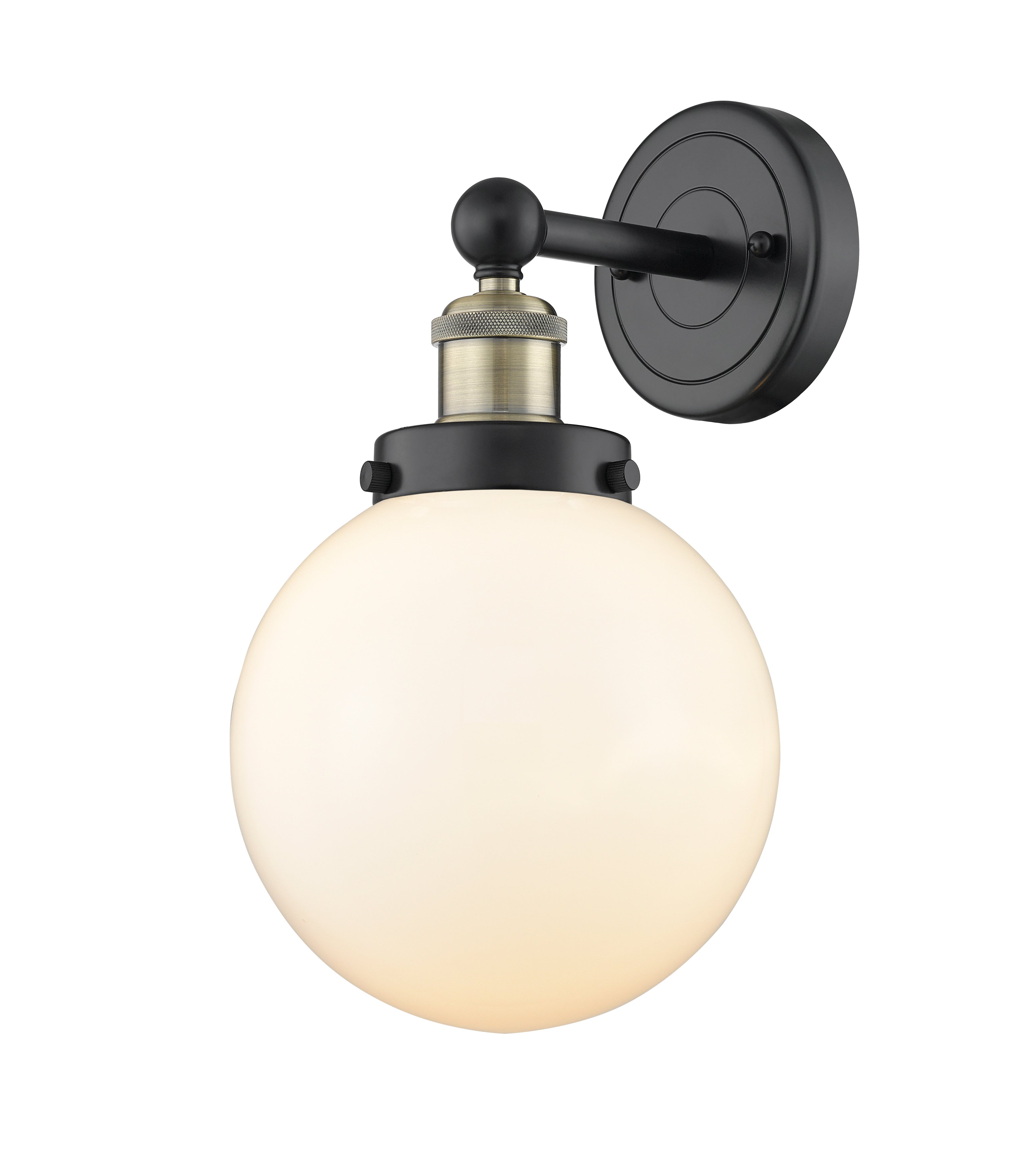 Edison Sconce Cast Brass Steel Glass
