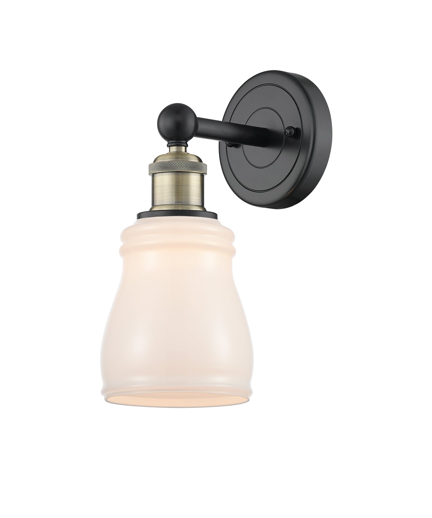 Edison Sconce Cast Brass Steel Glass