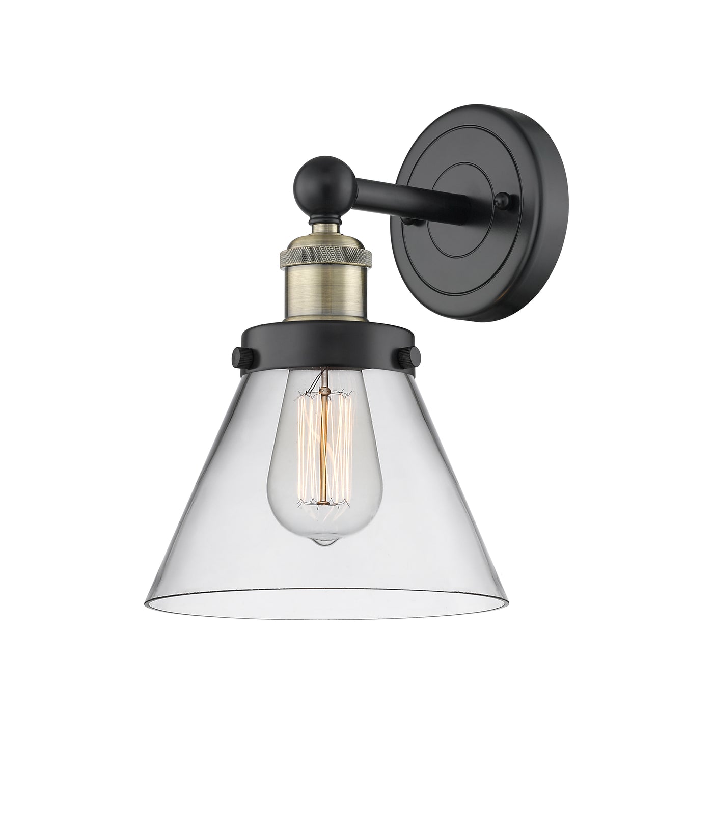 Edison Sconce Cast Brass 11.25 Inch Steel