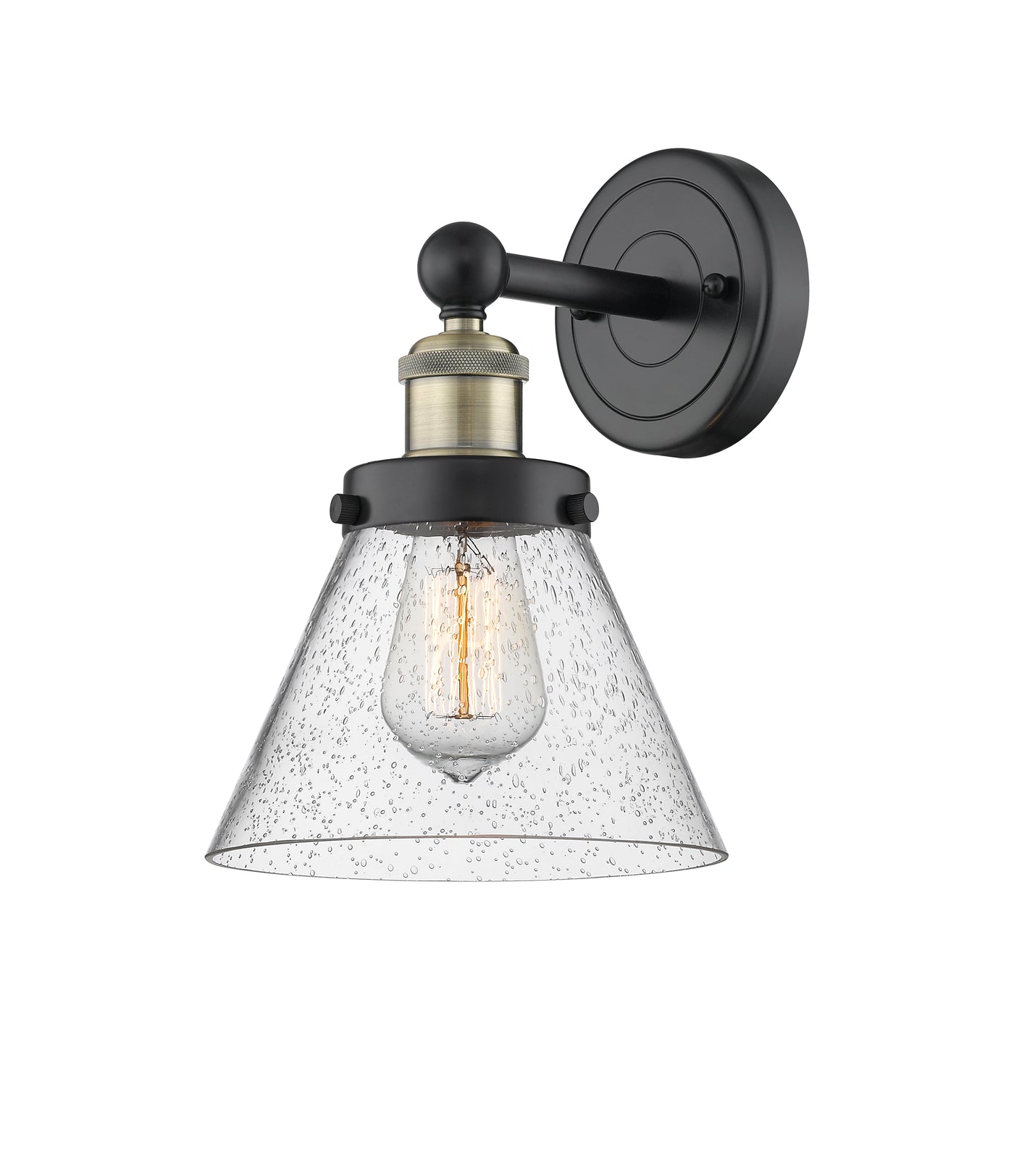 Edison Sconce Cast Brass 11.25 Inch Steel