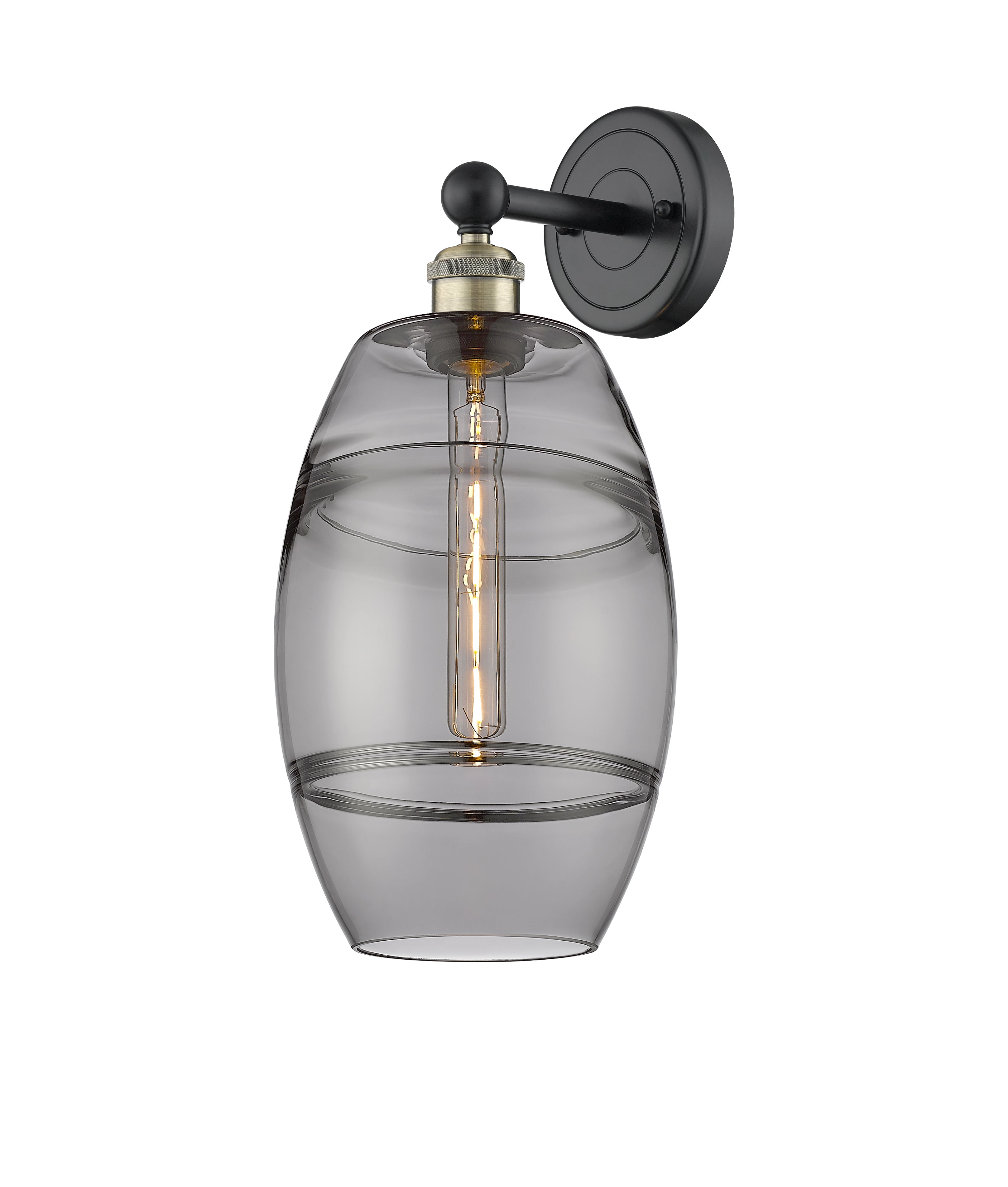 Edison Sconce Cast Brass Modern Glass