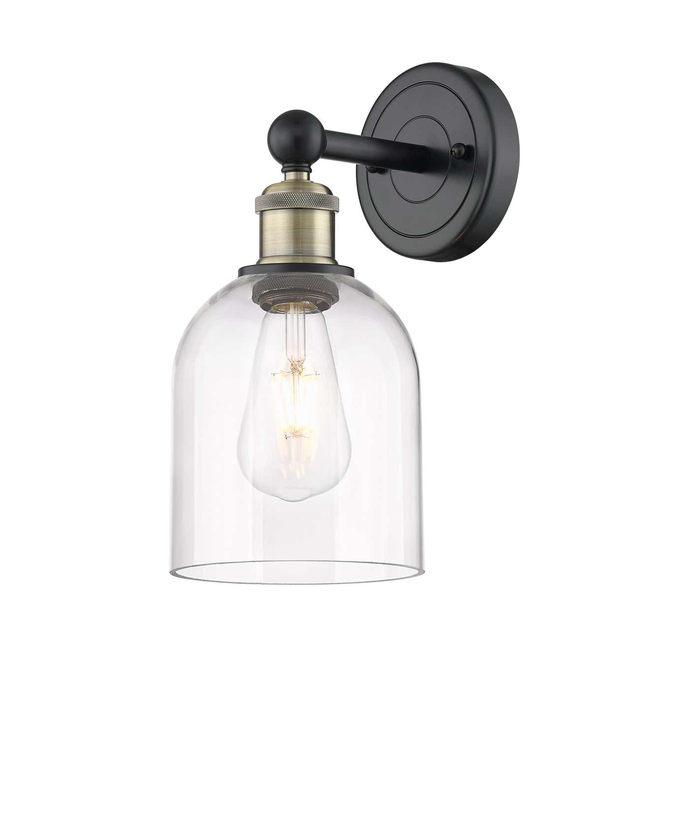 Edison Sconce Cast Brass Finish 8 Inch