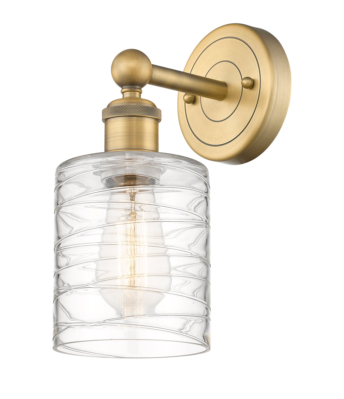 Edison Sconce Cast Brass Glass Steel