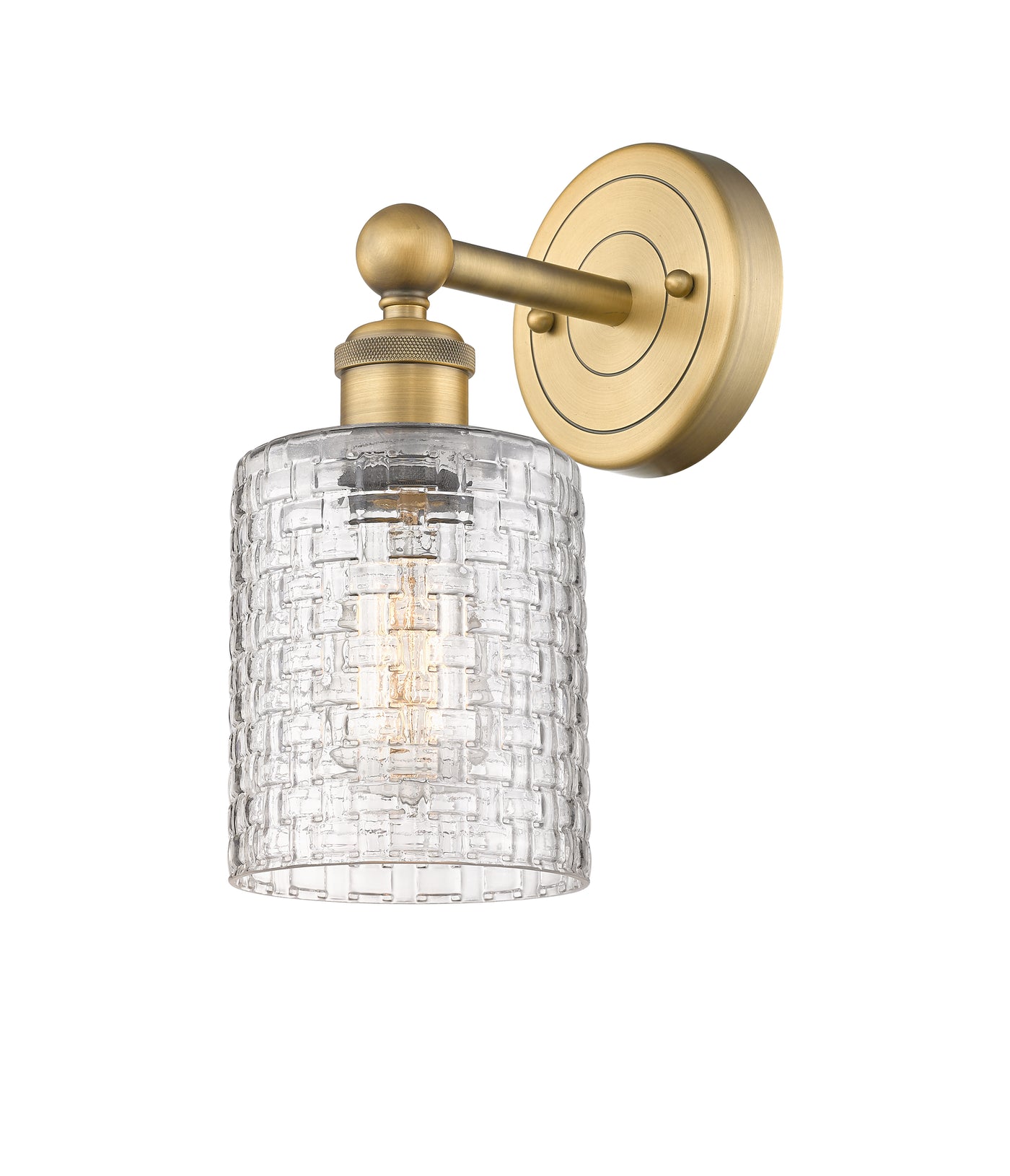 Edison Sconce Cast Brass Steel Glass