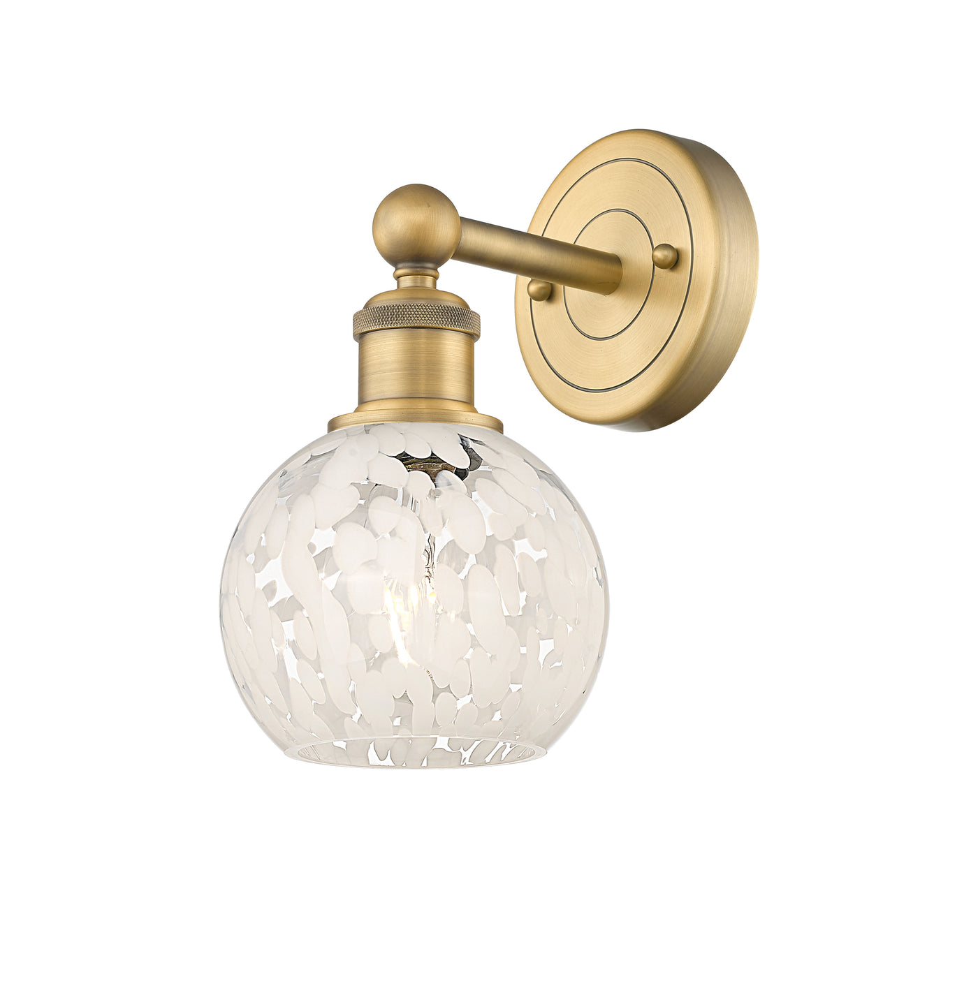 Edison Sconce Cast Brass Glass 12.25 Inch