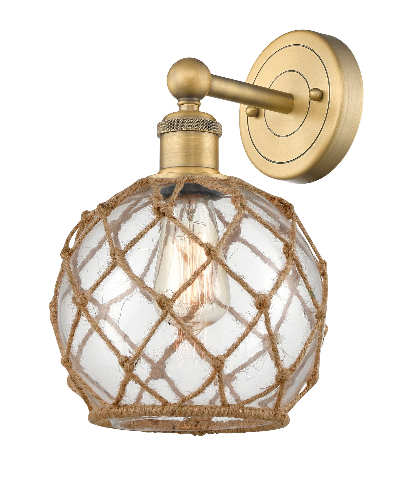 Edison Sconce Cast Brass Finish Modern