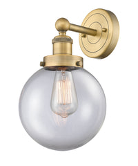 Edison Sconce Cast Brass Steel Glass