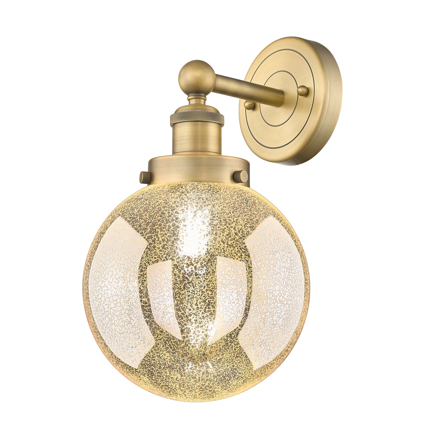 Edison Sconce Cast Brass Steel Glass