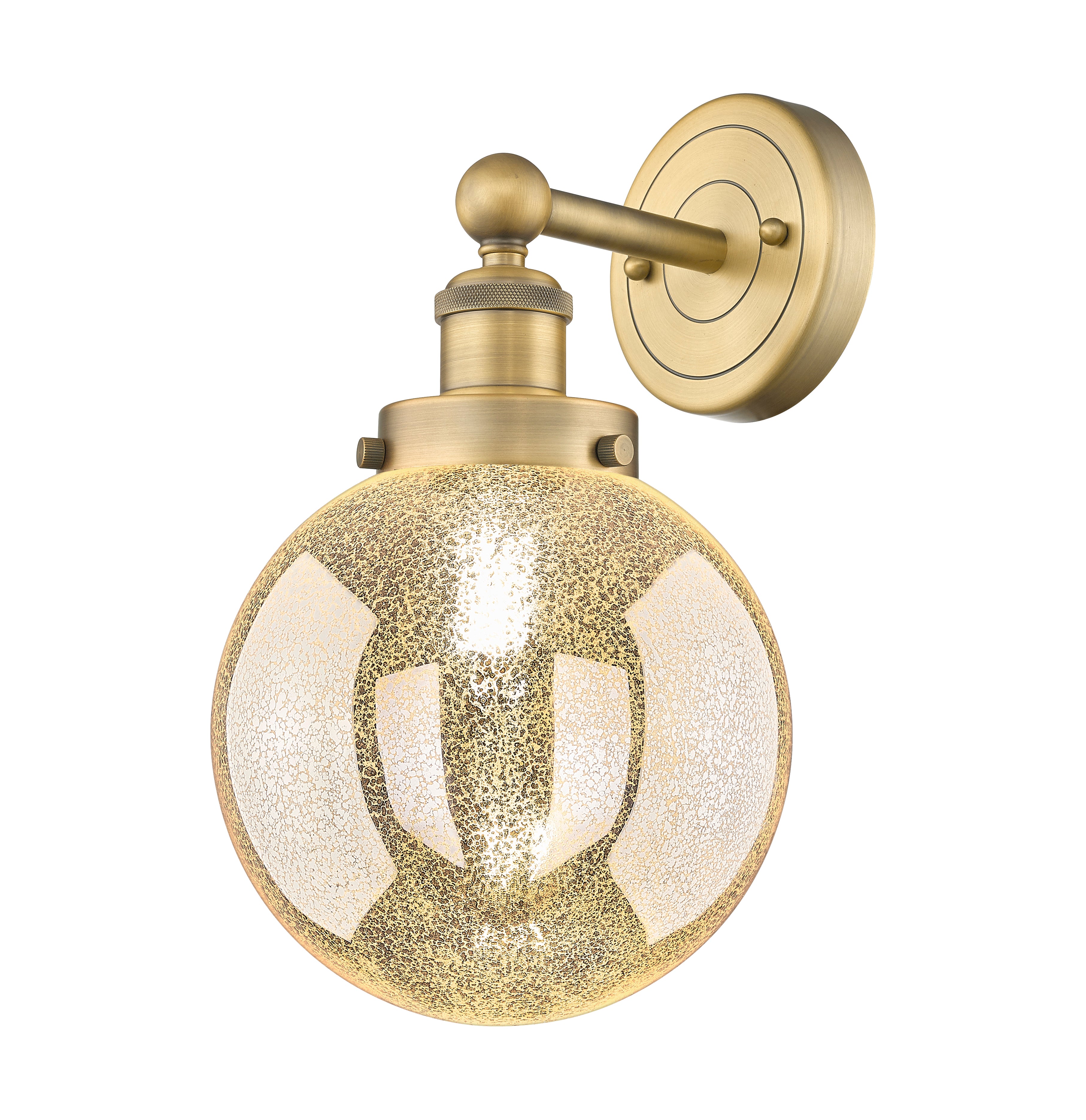 Edison Sconce Cast Brass Steel Glass