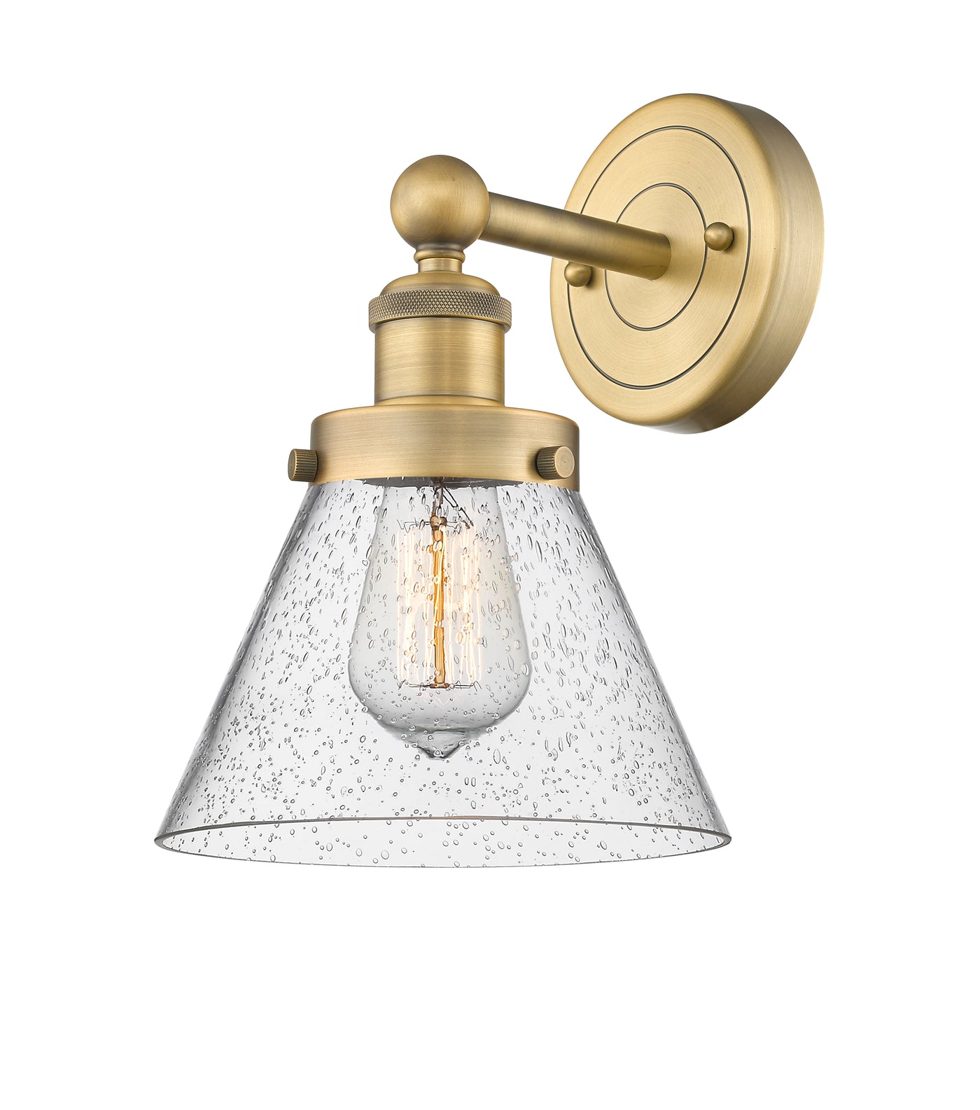 Edison Sconce Cast Brass 11.25 Inch Steel