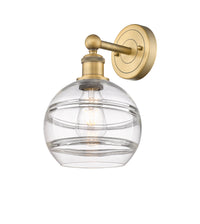 Edison Sconce Brass Glass Steel