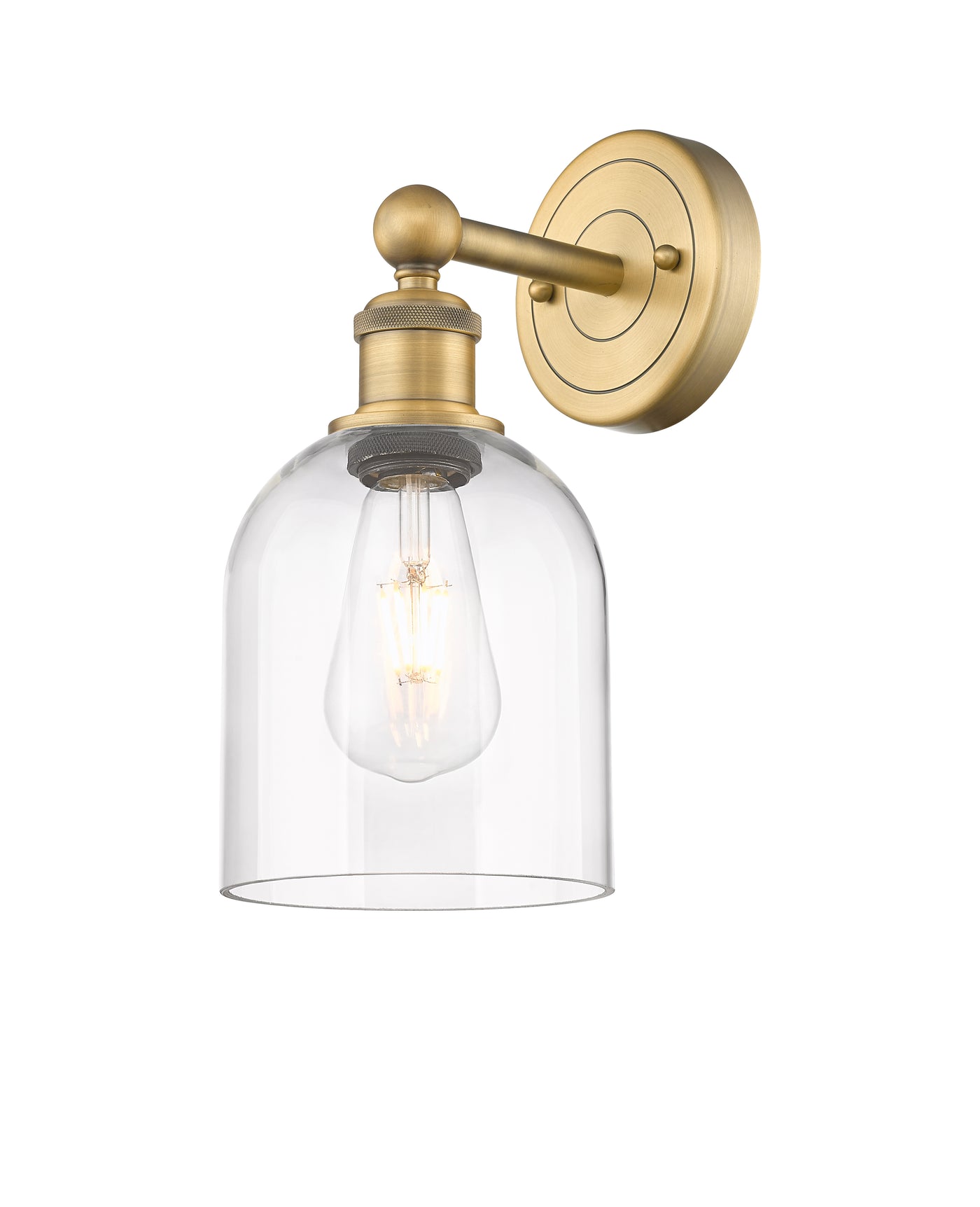 Edison Sconce Cast Brass Finish 8 Inch