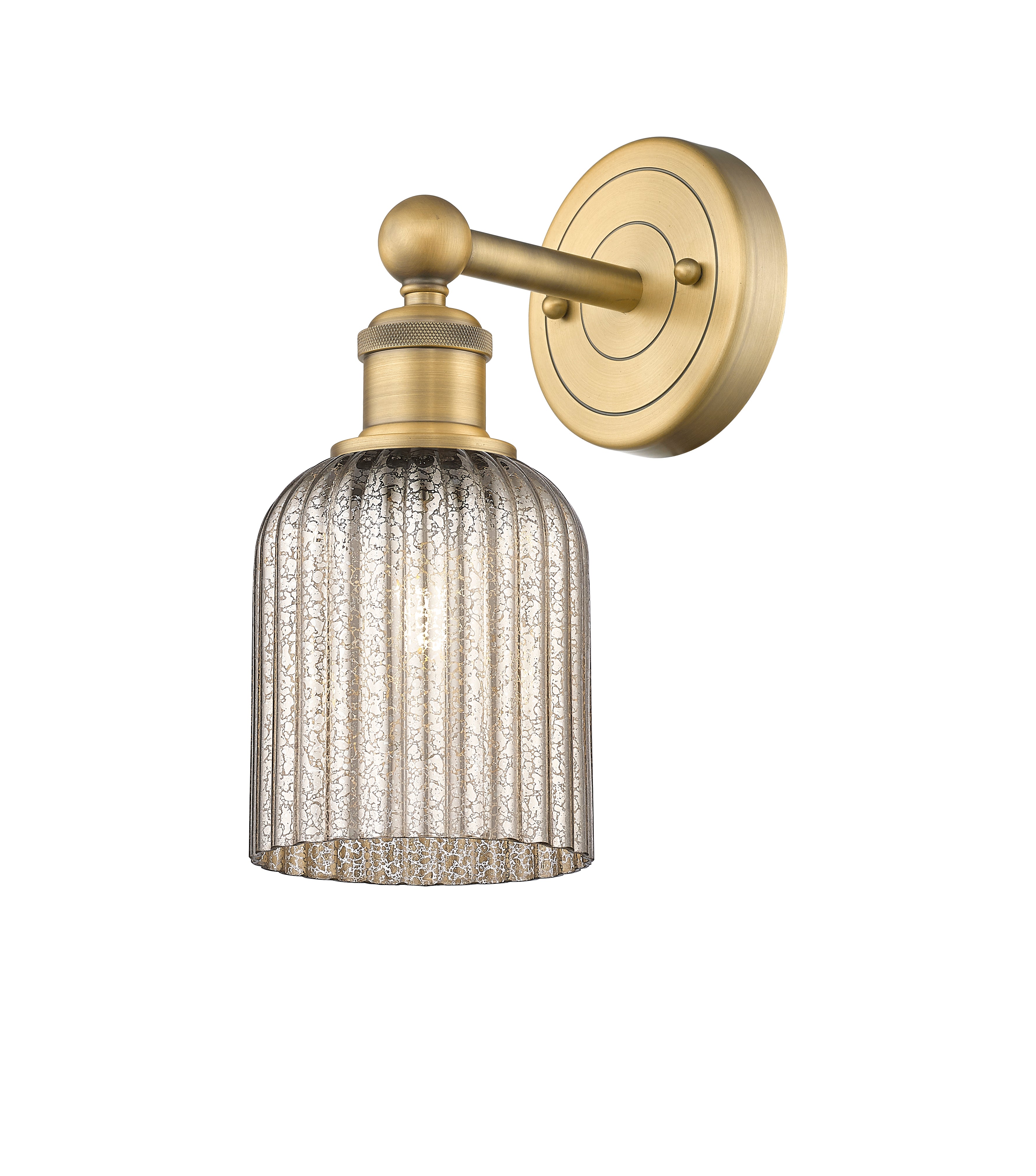 Edison Sconce Cast Brass Steel Glass
