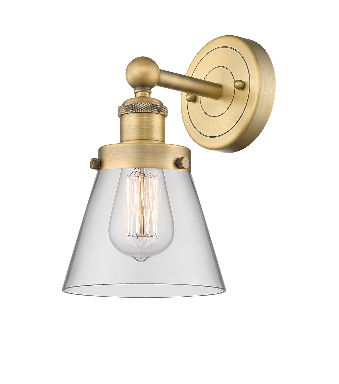Edison Sconce Cast Brass Art Nouveau