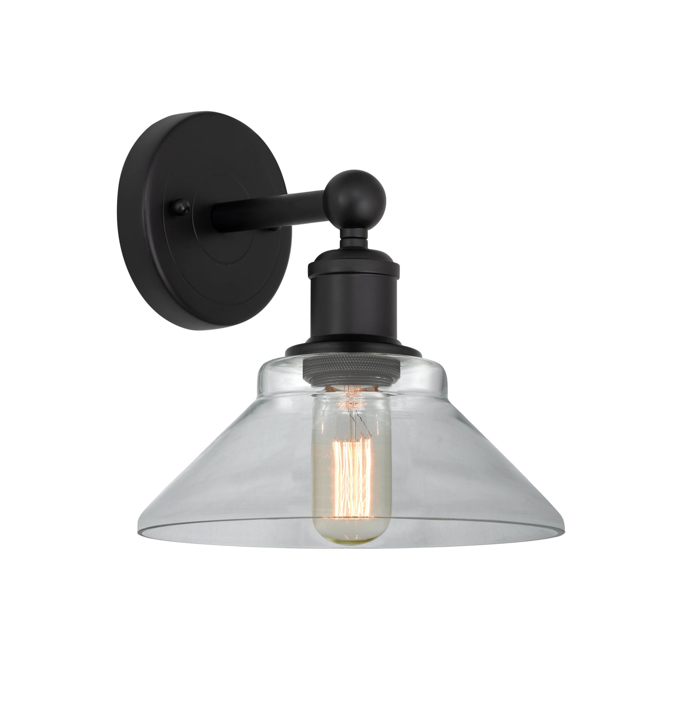 Edison Sconce Cast Brass Modern Steel
