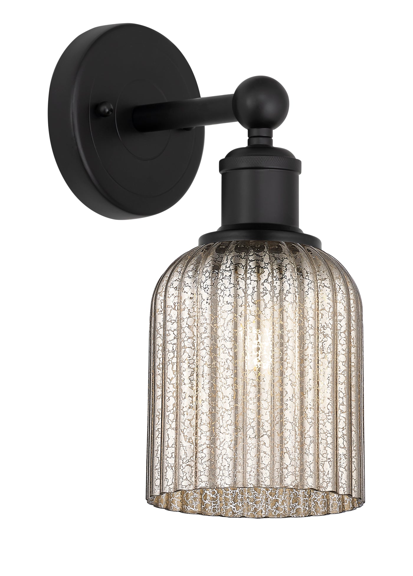 Edison Sconce Cast Brass Steel Glass