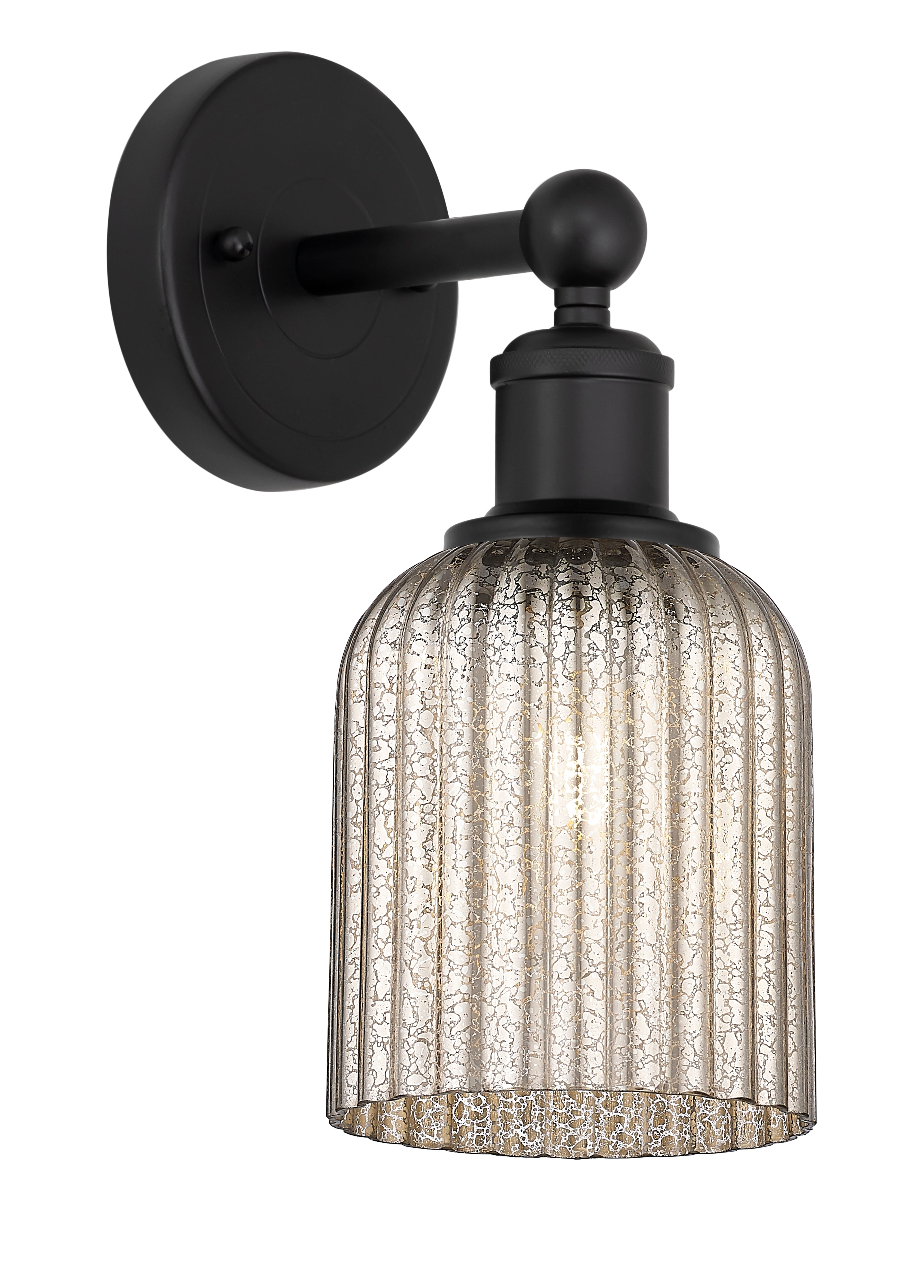 Edison Sconce Cast Brass Steel Glass