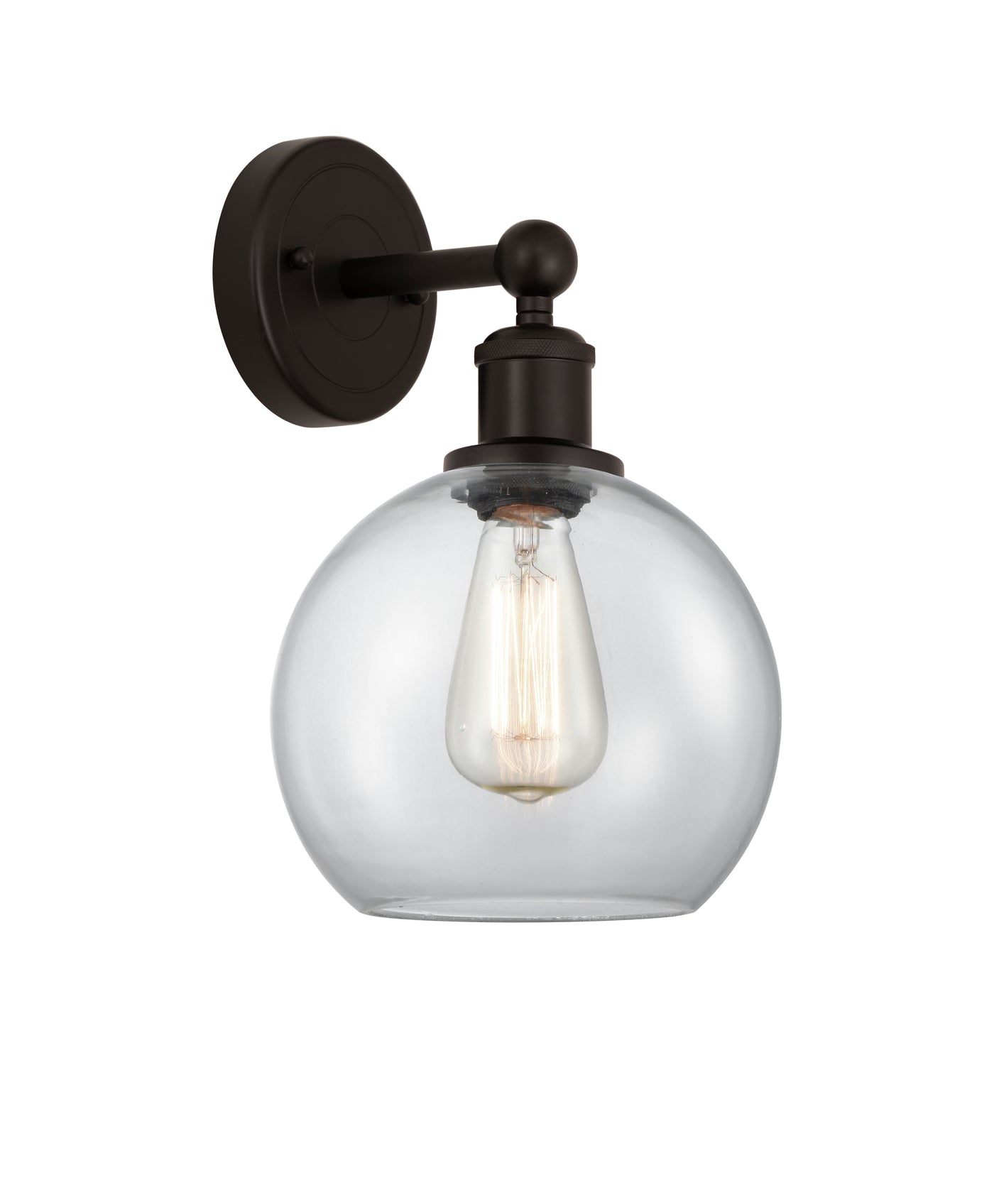 Edison Sconce Cast Brass Glass Steel