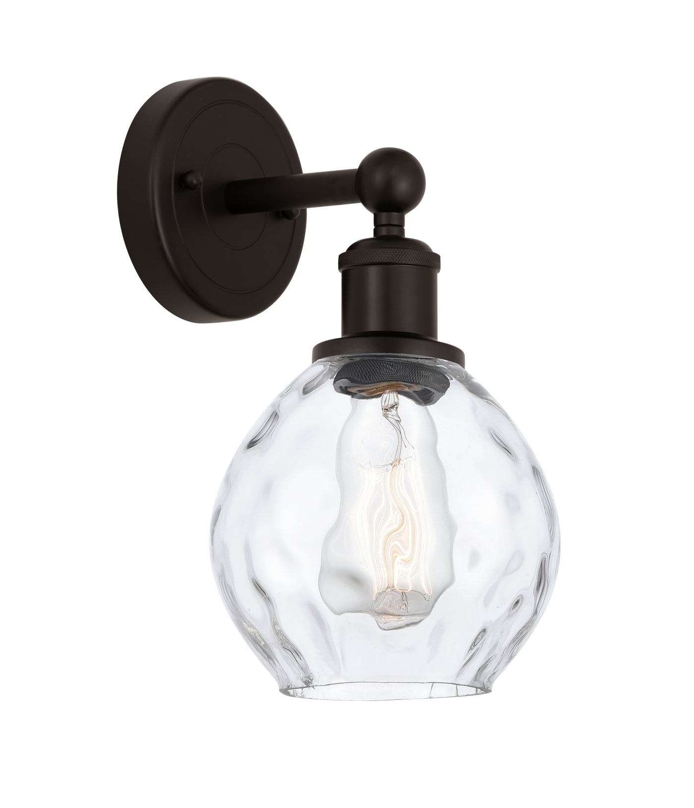 Edison Sconce Cast Brass Modern Glass
