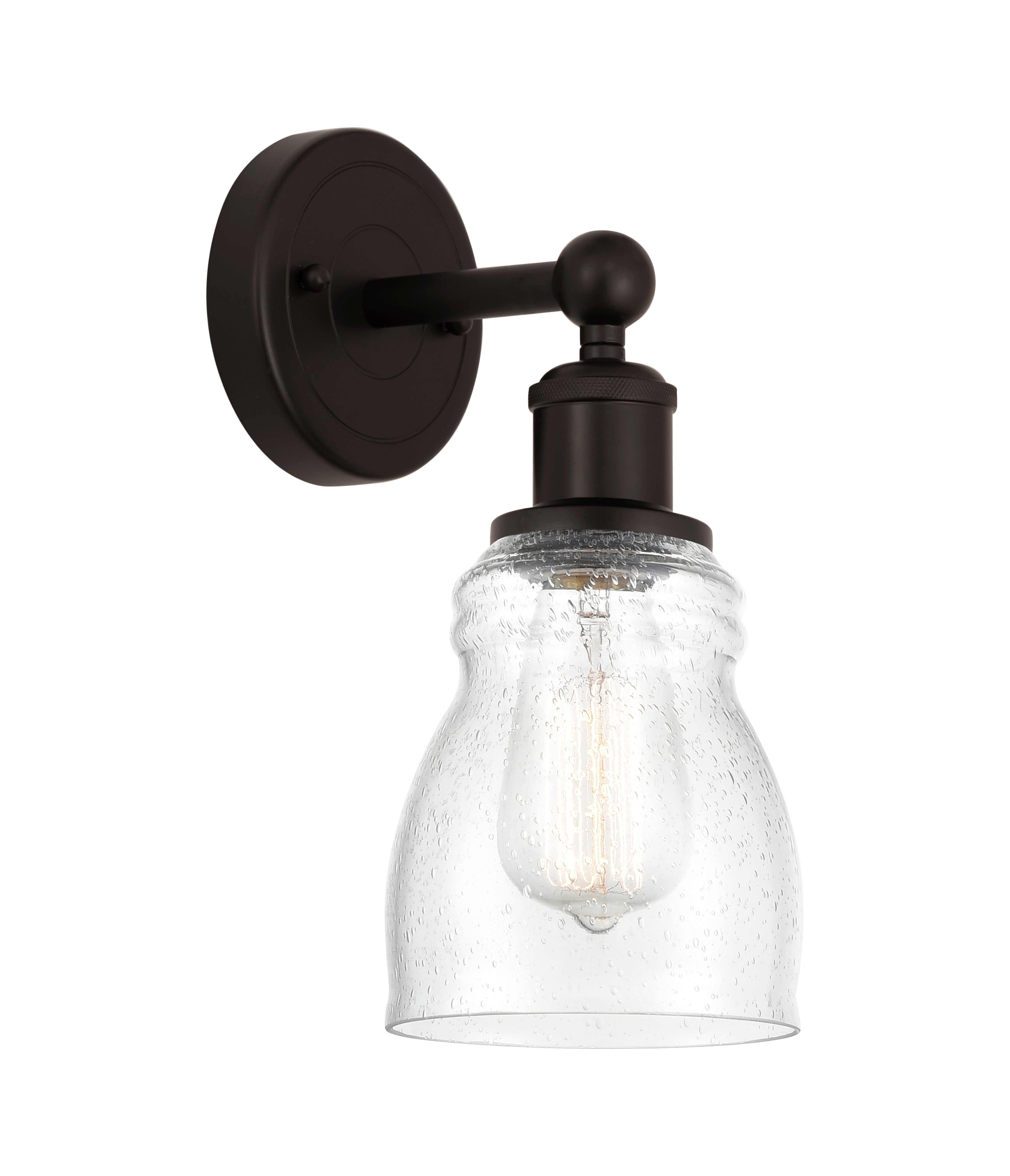 Edison Sconce Cast Brass Steel Glass