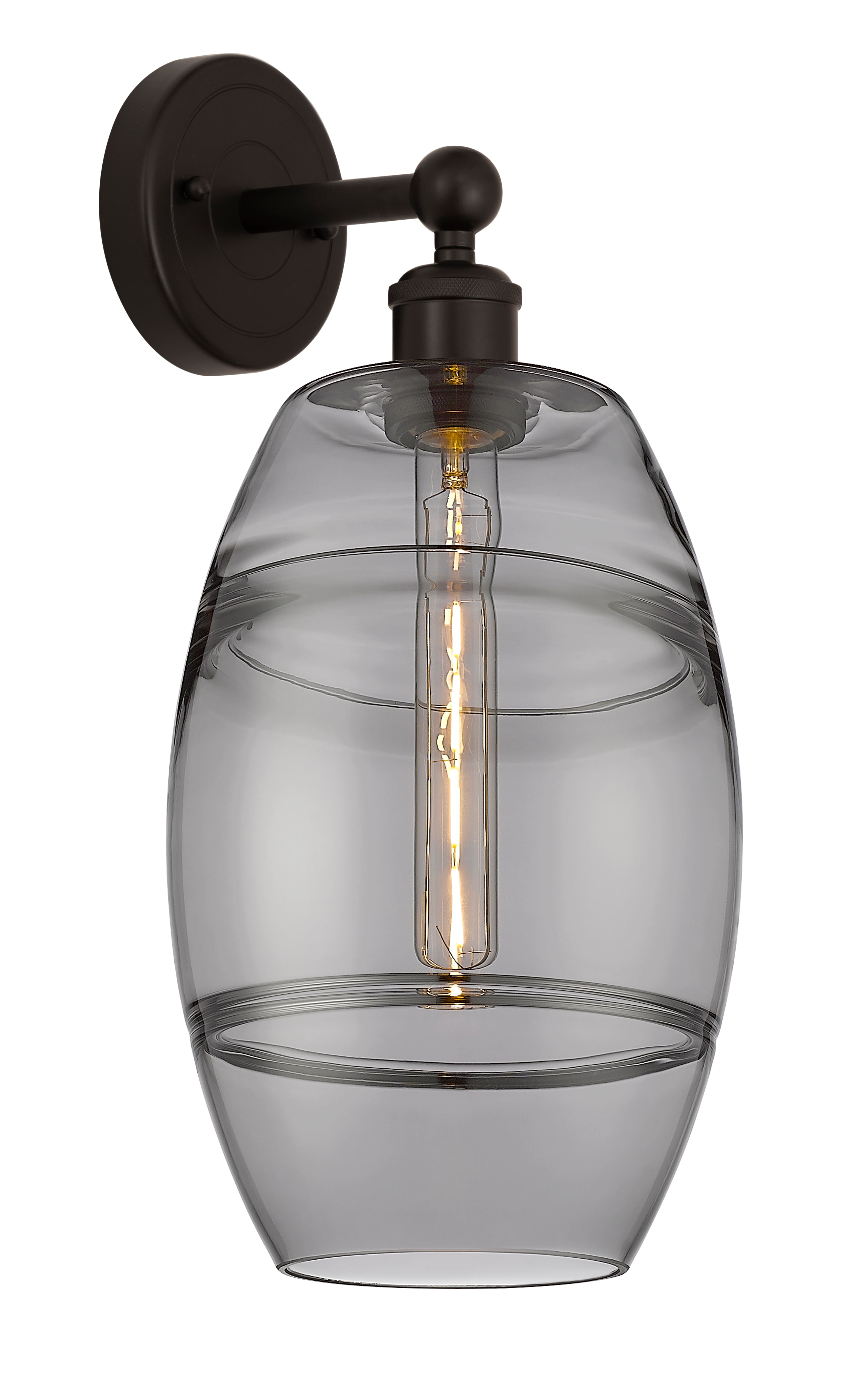 Edison Sconce Cast Brass Modern Glass