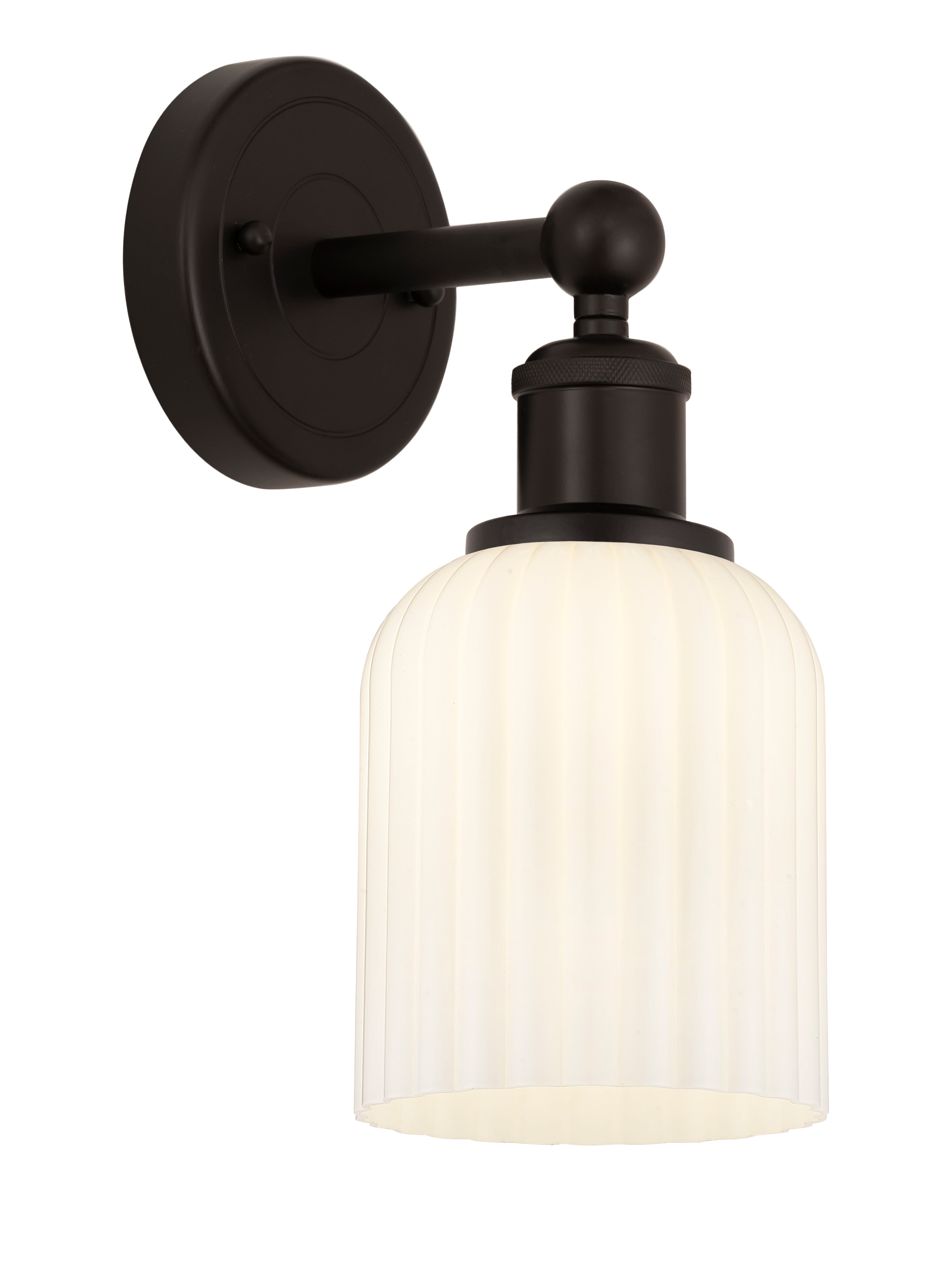 Edison Sconce Cast Brass Steel Glass