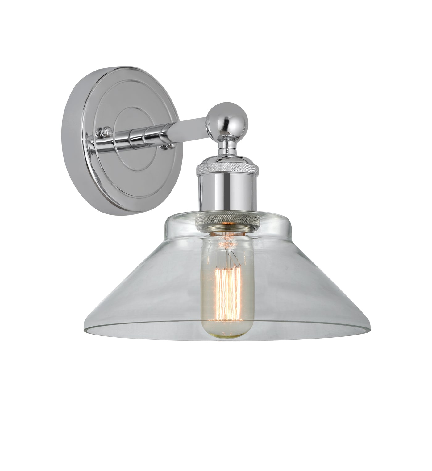 Edison Sconce Cast Brass Modern Steel
