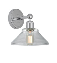 Edison Sconce Cast Brass Modern Steel
